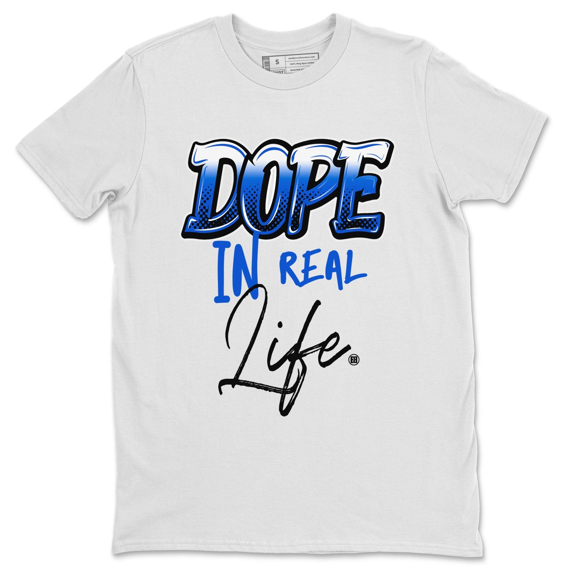 Jordan 1 High OG Royal Reimagined shirt to match jordans Dope In Real Life sneaker tees Air Jordan 1 Royal Reimagined Drip Gear Zone Crew Neck T-ShirtUnisex White 2 T-Shirt