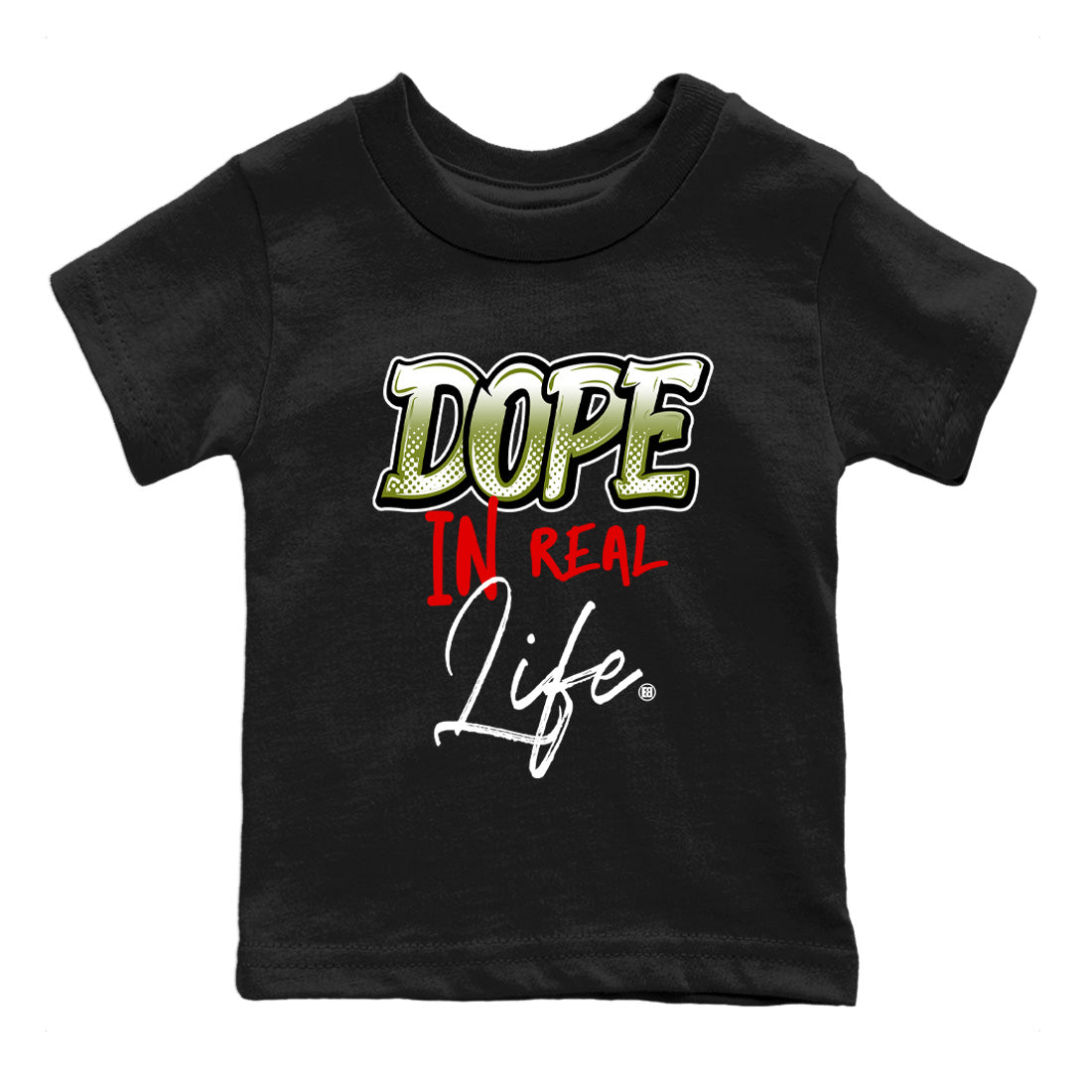 Air Jordan 1 Travis Scott Olive Sneaker Match Tees Dope In Real Life Streetwear Sneaker Shirt Air Jordan 1 Low x Travis Scott x Olive Sneaker Release Tees Kids Shirts Black 2