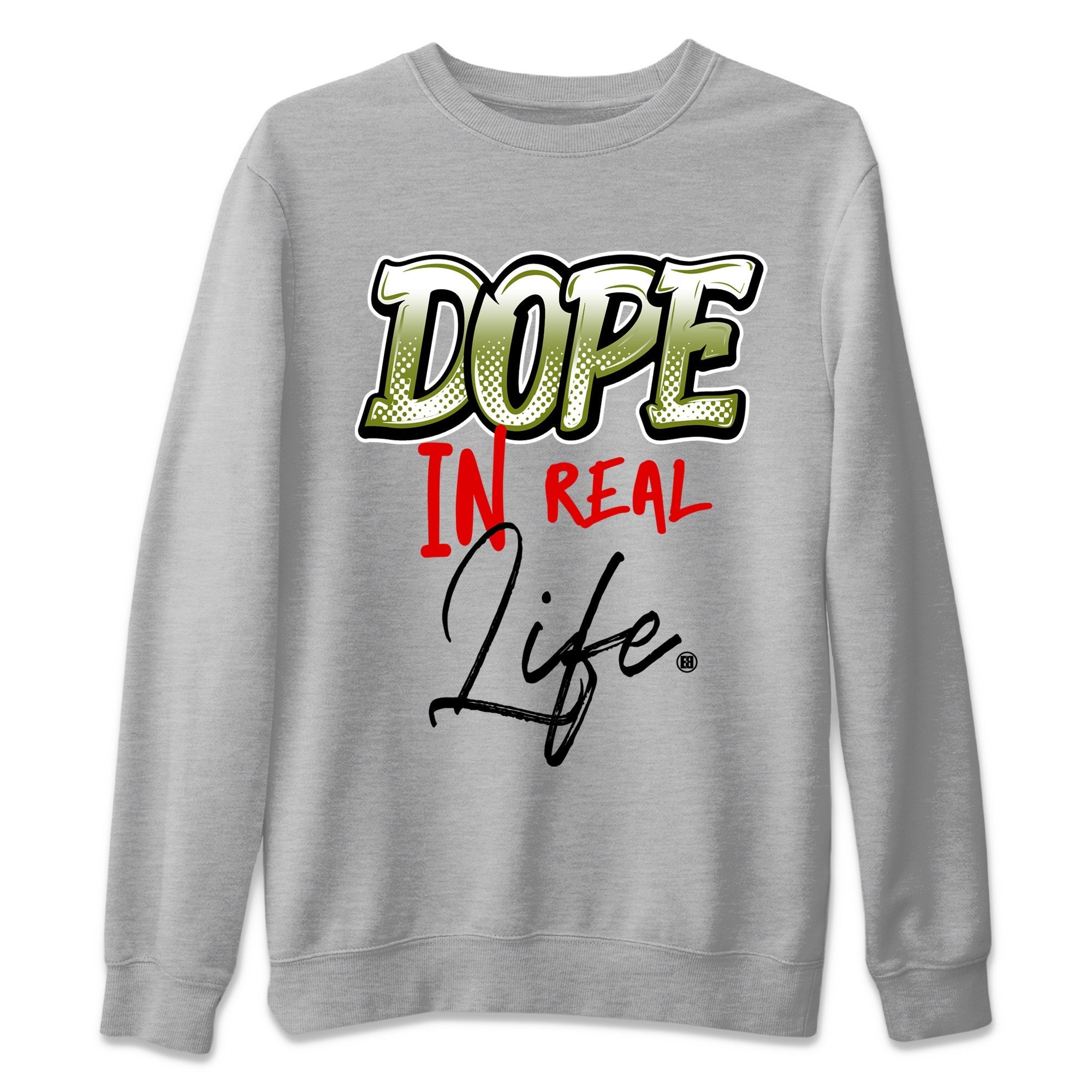 Air Jordan 1 Travis Scott Olive Sneaker Match Tees Dope In Real Life Streetwear Sneaker Shirt Air Jordan 1 Low x Travis Scott x Olive Sneaker Release Tees Unisex Shirts Heather Grey 2