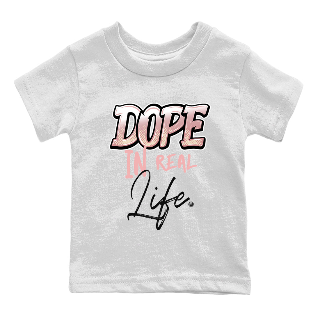 Air Jordan 1 Washed Pink Sneaker Match Tees Dope In Real Life Streetwear Sneaker Shirt Air Jordan 1 High OG WMNS Washed Pink Sneaker Release Tees Kids Shirts White 2