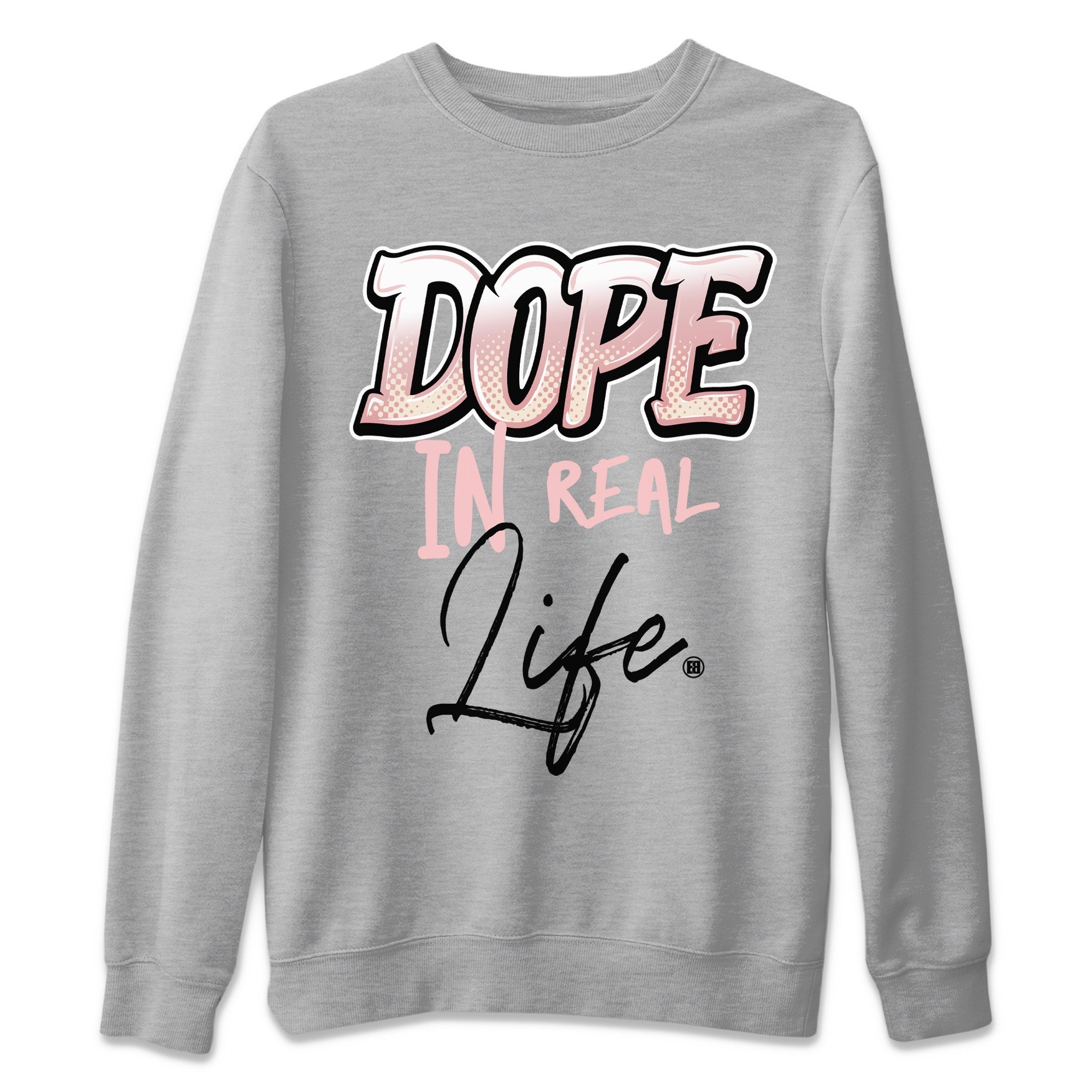 Air Jordan 1 Washed Pink Sneaker Match Tees Dope In Real Life Streetwear Sneaker Shirt Air Jordan 1 High OG WMNS Washed Pink Sneaker Release Tees Unisex Shirts Heather Grey 2