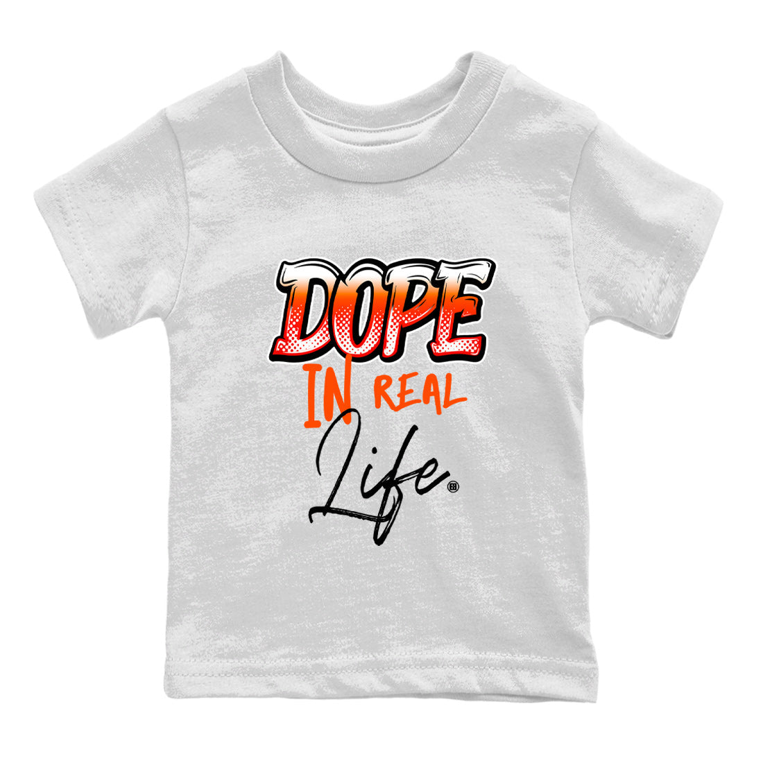 Air Jordan 12 Brilliant Orange Sneaker Match Tees Dope In Real Life Streetwear Sneaker Shirt 12s Brilliant Orange Tee Kids Shirts White 2