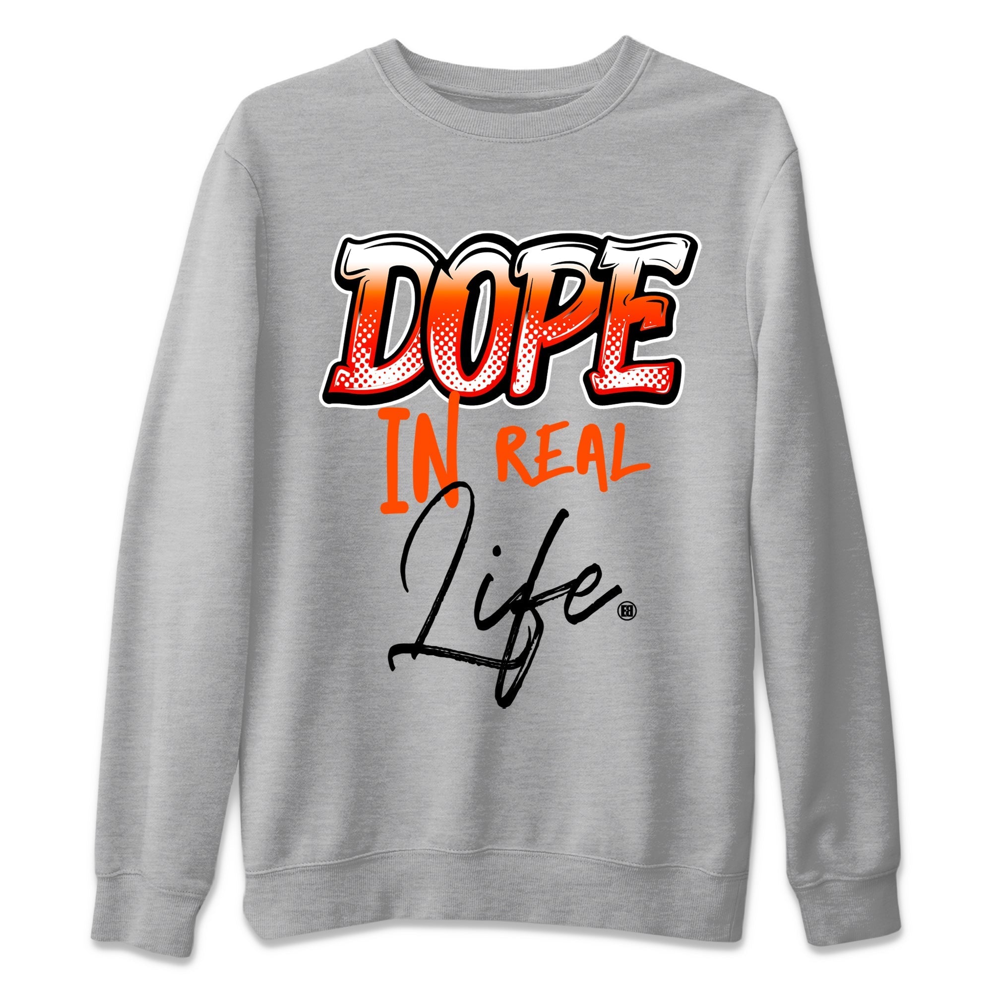 Air Jordan 12 Brilliant Orange Sneaker Match Tees Dope In Real Life Streetwear Sneaker Shirt 12s Brilliant Orange Tee Unisex Shirts Heather Grey 2