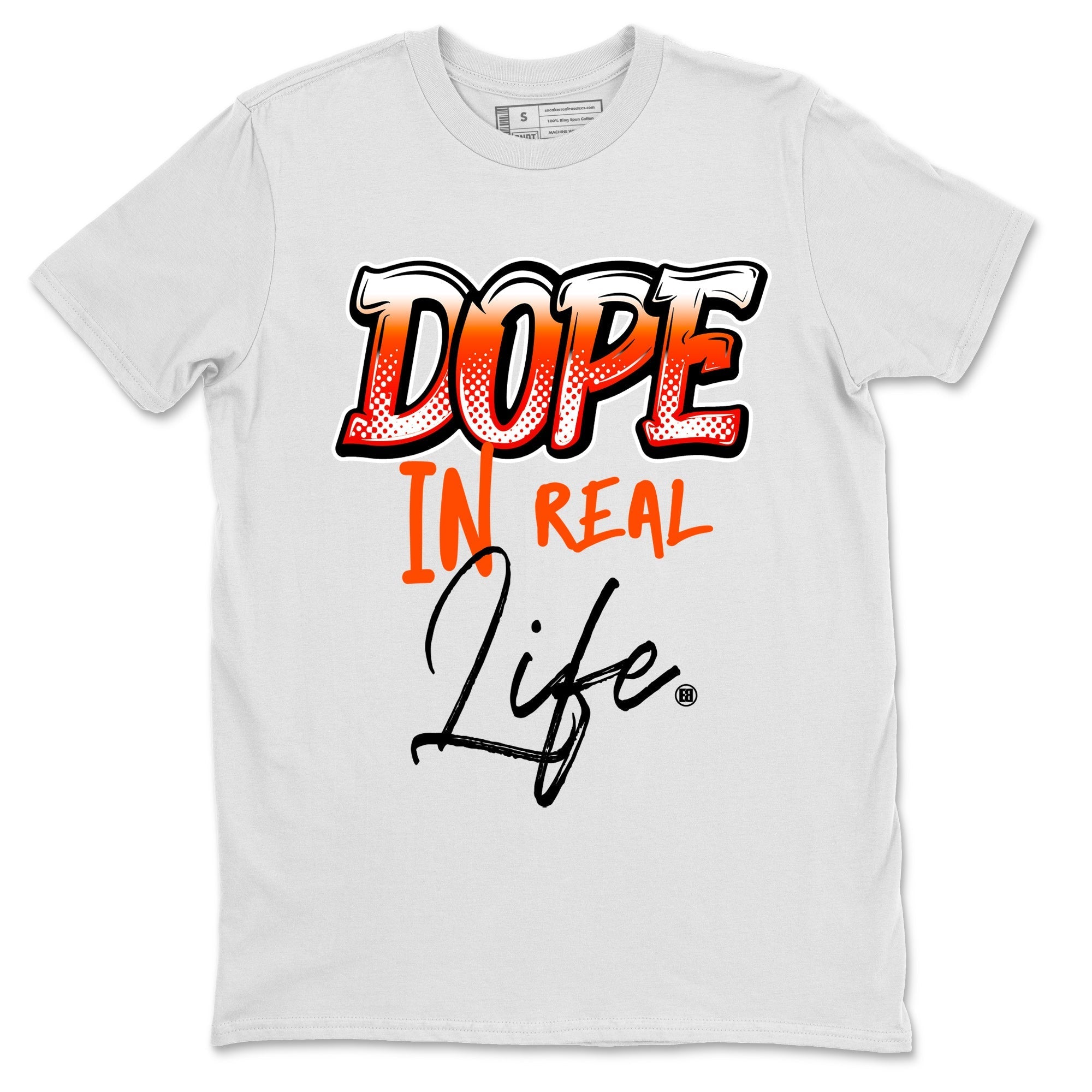 Air Jordan 12 Brilliant Orange Sneaker Match Tees Dope In Real Life Streetwear Sneaker Shirt 12s Brilliant Orange Tee Unisex Shirts White 2