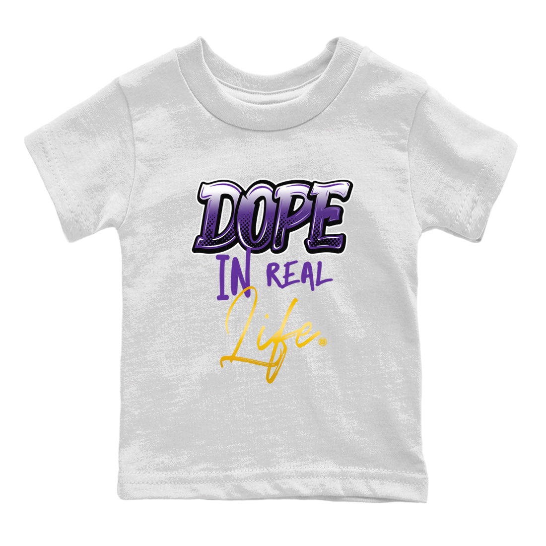 Air Jordan 12 Field Purple Sneaker Match Tees Dope In Real Life Streetwear Sneaker Shirt AJ12 Field Purple Drip Gear Zone Sneaker Matching Clothing Kids Shirts White 2