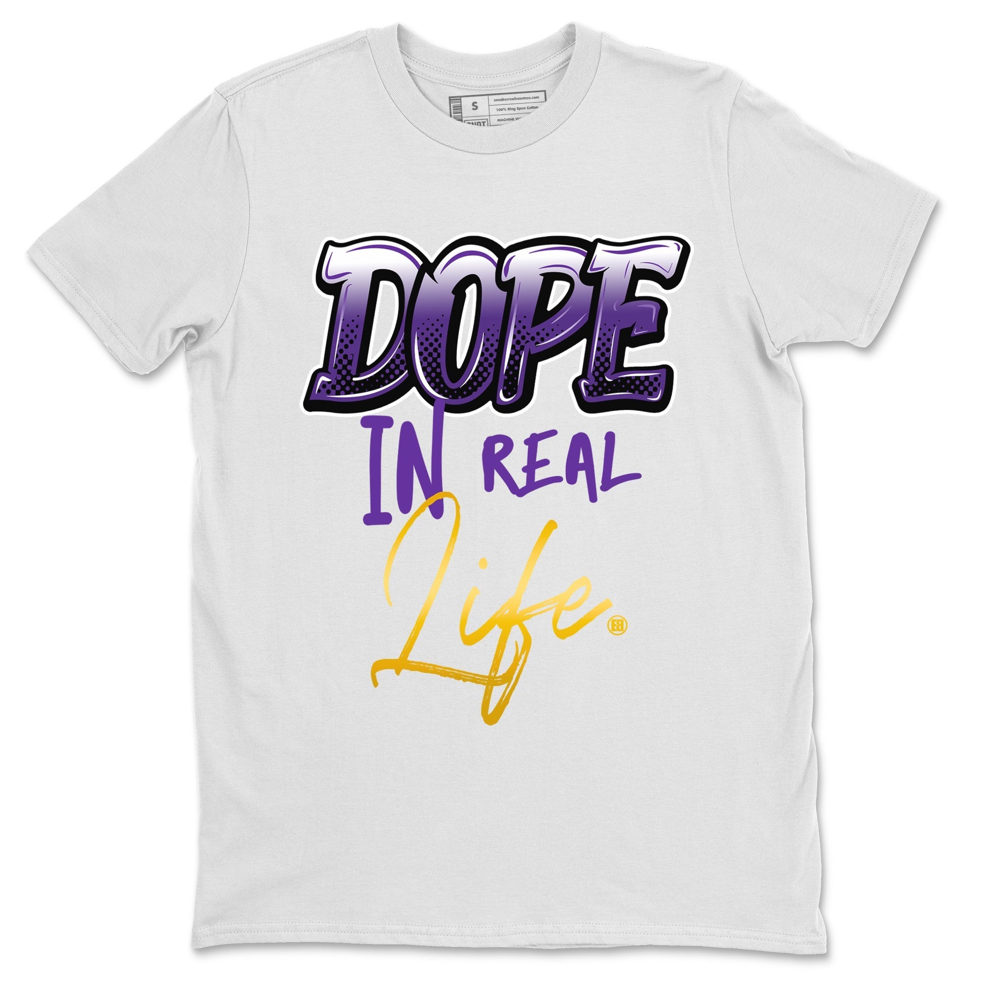 Air Jordan 12 Field Purple Sneaker Match Tees Dope In Real Life Streetwear Sneaker Shirt AJ12 Field Purple Drip Gear Zone Sneaker Matching Clothing Unisex Shirts White 2