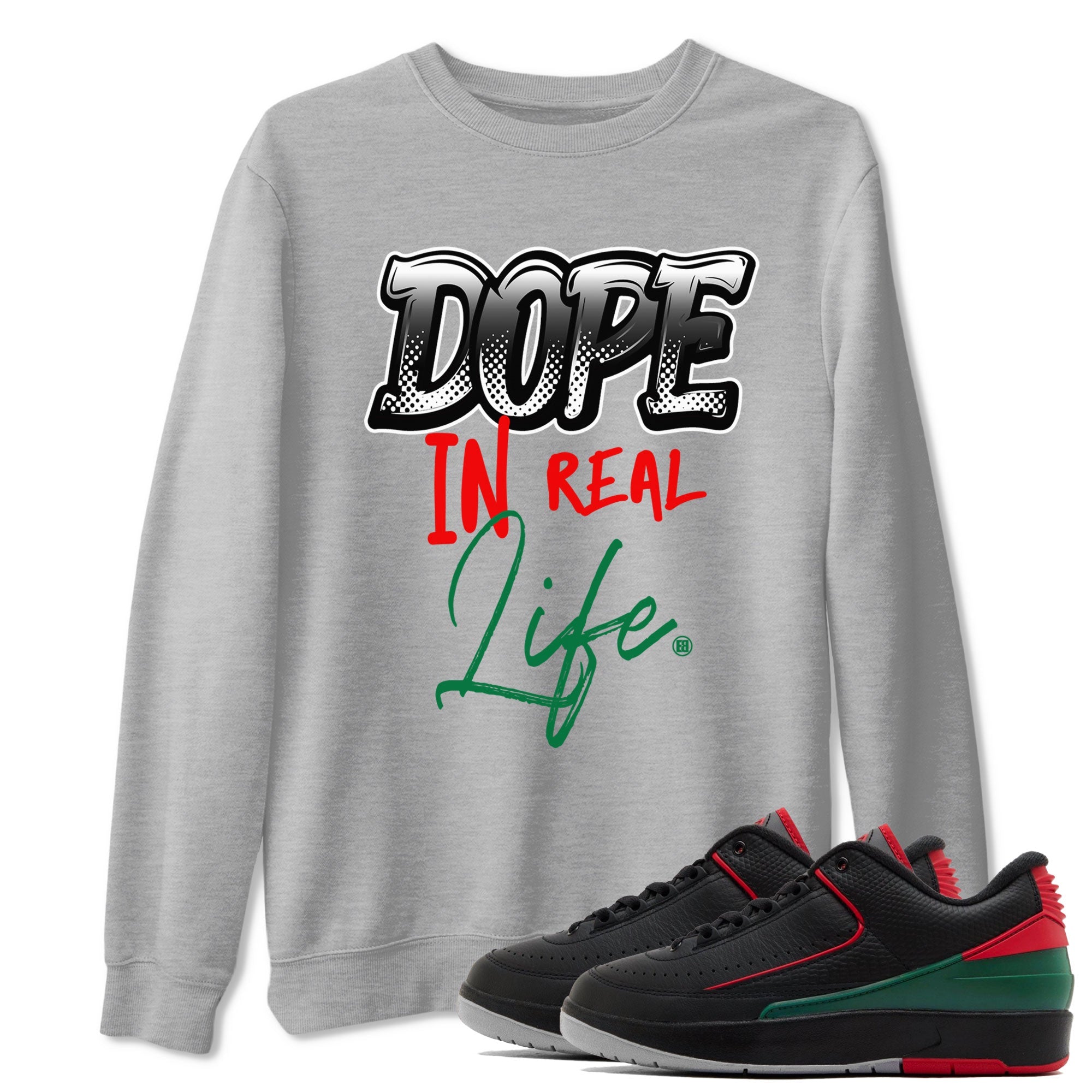 Air Jordan 2 Low Christmas shirt to match jordans Speicla Holiday Christmas Shirts Dope In Real Life sneaker tees Air Jordan 2 Christmas Drip Gear Zone Sneaker Matching Shirt Unisex Heather Grey 1 T-Shirt
