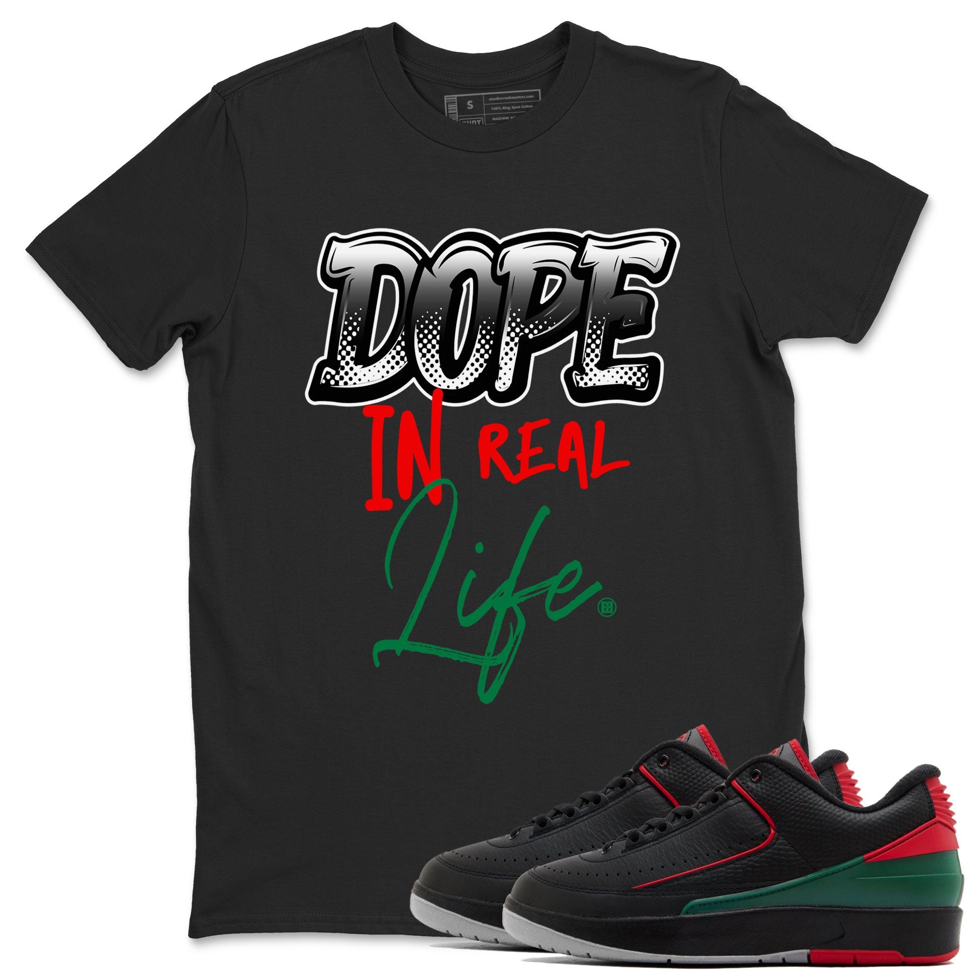 Air Jordan 2 Low Christmas shirt to match jordans Speicla Holiday Christmas Shirts Dope In Real Life sneaker tees Air Jordan 2 Christmas Drip Gear Zone Sneaker Matching Shirt Unisex Black 1 T-Shirt