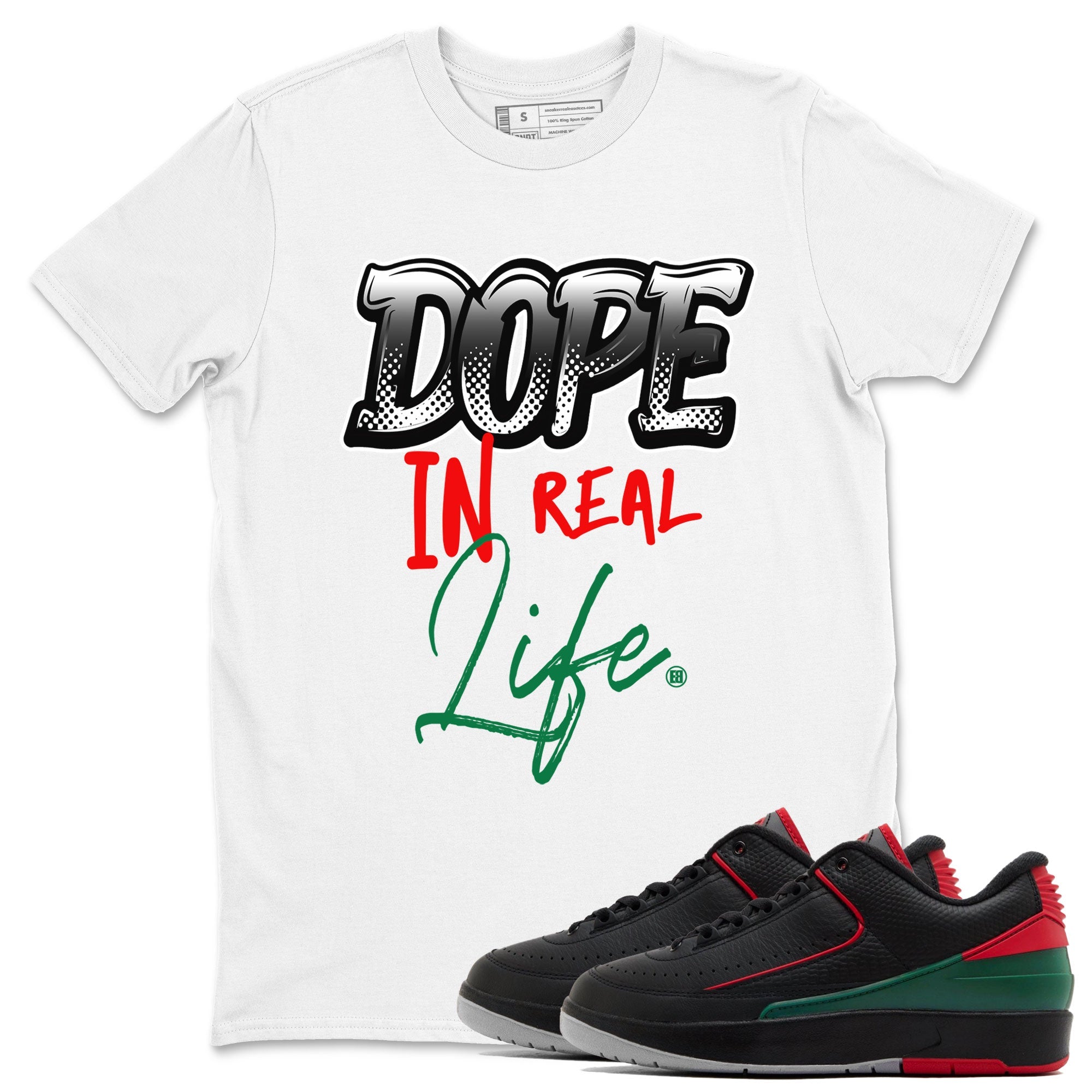 Air Jordan 2 Low Christmas shirt to match jordans Speicla Holiday Christmas Shirts Dope In Real Life sneaker tees Air Jordan 2 Christmas Drip Gear Zone Sneaker Matching Shirt Unisex White 1 T-Shirt