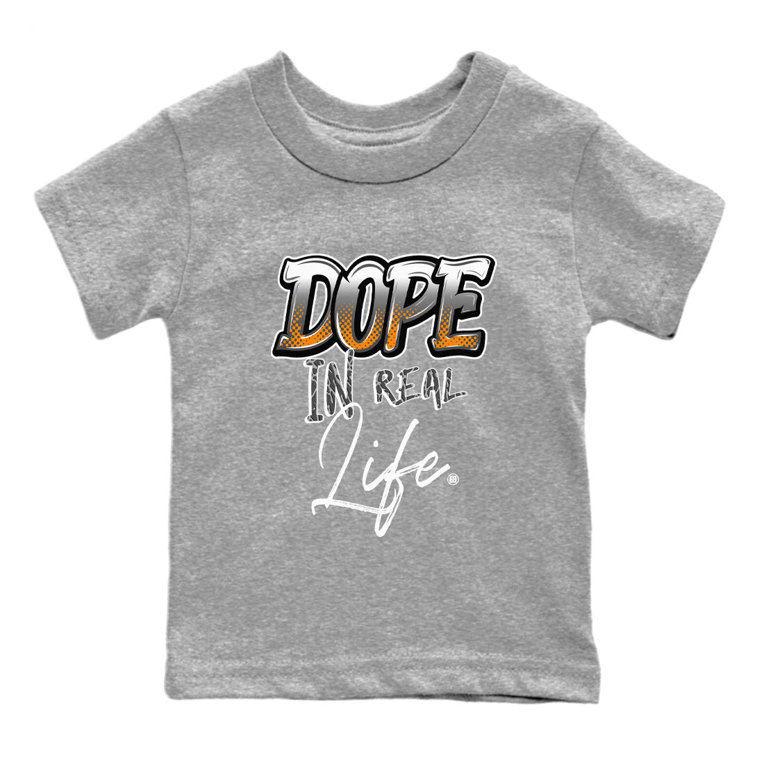 Air Jordan 3 Retro Fear shirt to match jordans Dope In Real Life sneaker tees Air Jordan 3 Fear Drip Gear Zone Baby Toddler Heather Grey 2 T-Shirt