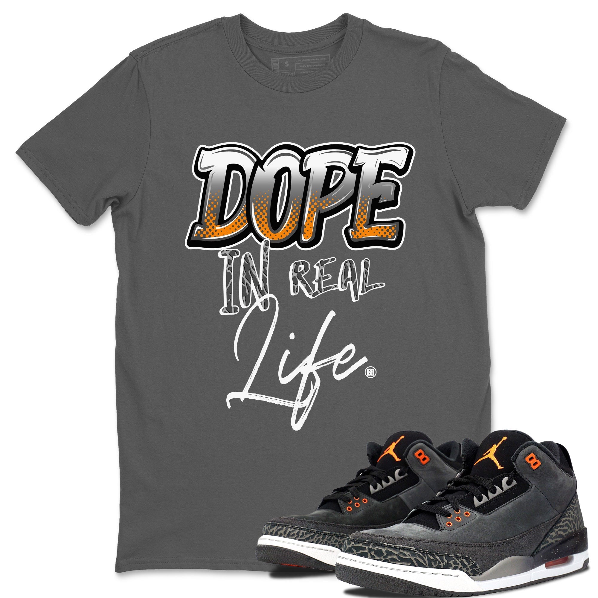 Air Jordan 3 Retro Fear shirt to match jordans Dope In Real Life sneaker tees Air Jordan 3 Fear Drip Gear Zone Unisex Cool Grey 1 T-Shirt