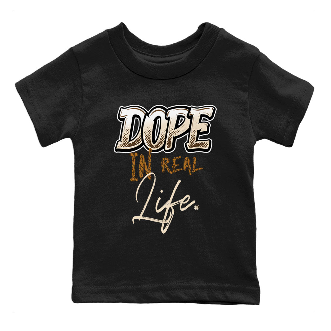 Air Jordan 3 Palomino shirt to match jordans Dope In Real Life Streetwear Sneaker Shirt Air Jordan 3 Palomino Drip Gear Zone Sneaker Matching Clothing Baby Toddler Kids Black 2 T-Shirt