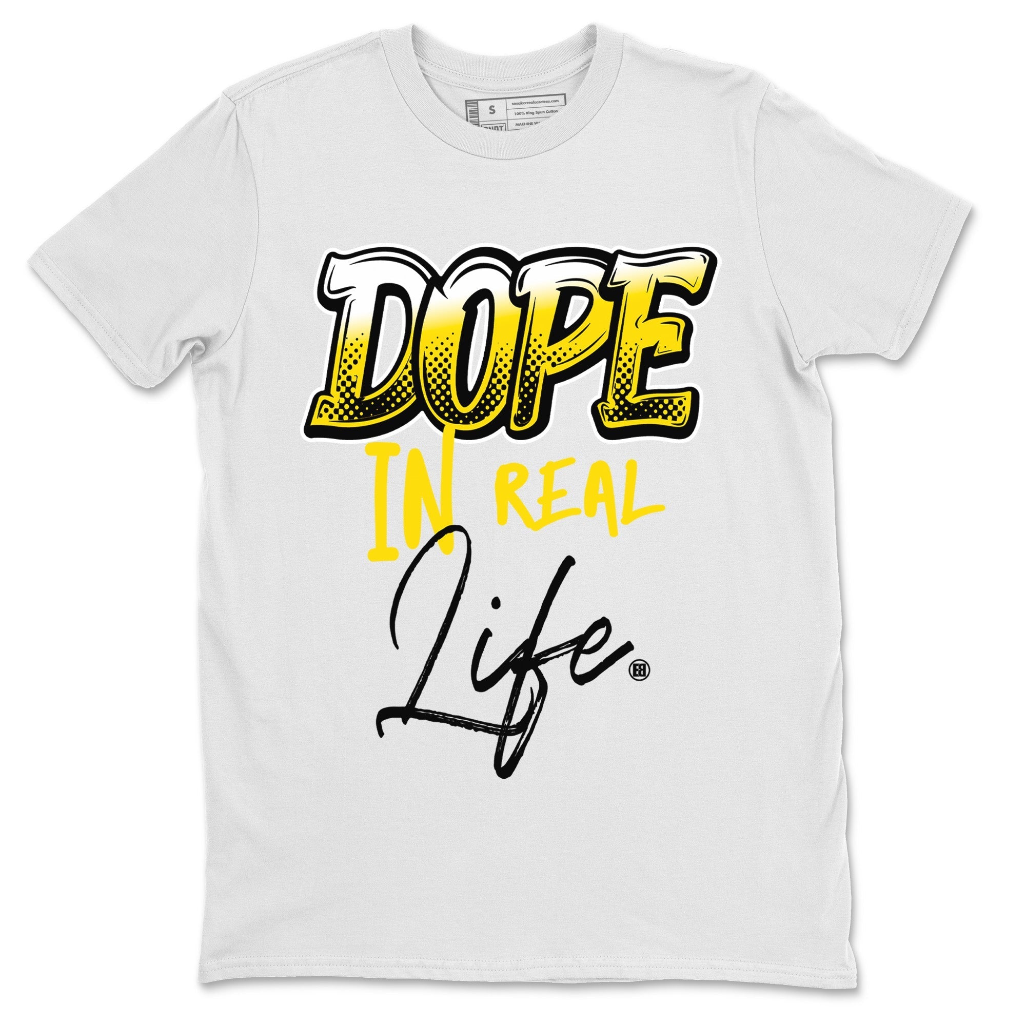 Air Jordan 4 Thunder Sneaker Match Tees Dope In Real Life Streetwear Sneaker Shirt Air Jordan 4 Retro Thunder Sneaker Release Tees Unisex Shirts White 2