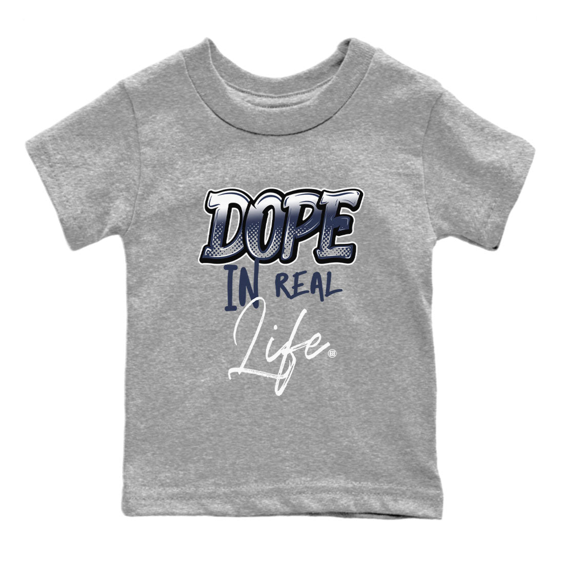 Jordan 5 Retro Georgetown shirt to match jordans Dope In Real Life Streetwear Sneaker Shirt Air Jordan 5 Georgetown Drip Gear Zone Sneaker Matching Clothing Baby Toddler Heather Grey 2 T-Shirt