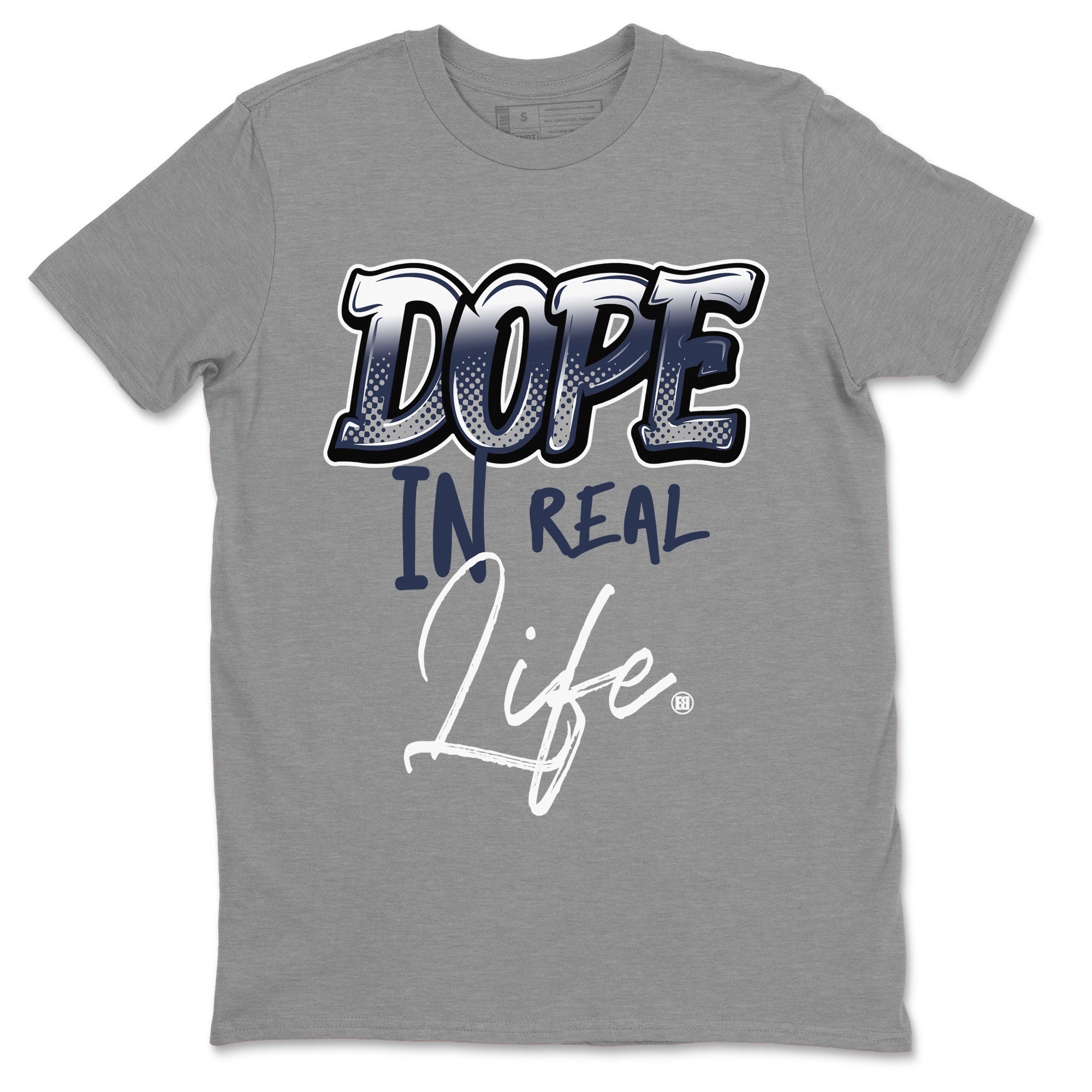 Jordan 5 Retro Georgetown shirt to match jordans Dope In Real Life Streetwear Sneaker Shirt Air Jordan 5 Georgetown Drip Gear Zone Sneaker Matching Clothing Unisex Heather Grey 2 T-Shirt