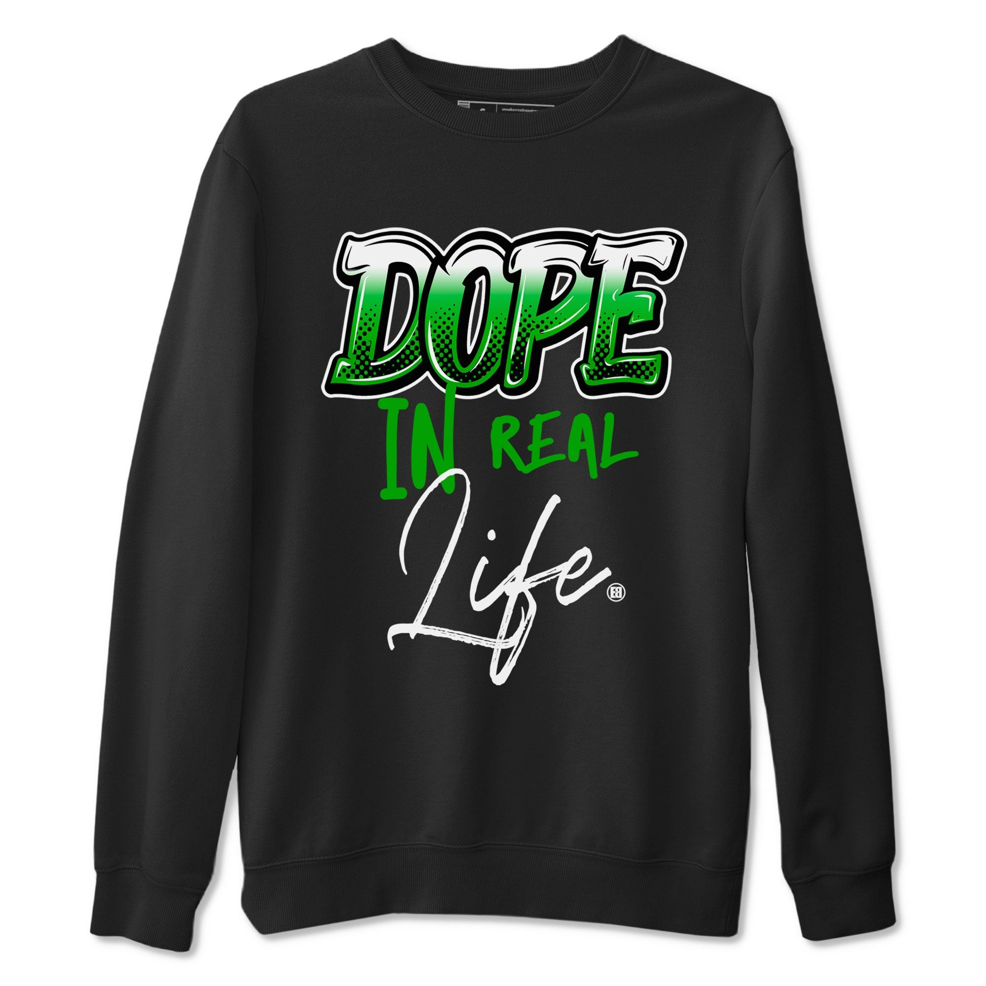 Jordan 5 Retro Lucky Green shirt to match jordans Dope In Real Life sneaker tees 5s Lucky Green Drip Gear Zone unisex cotton Black 2 crew neck shirt