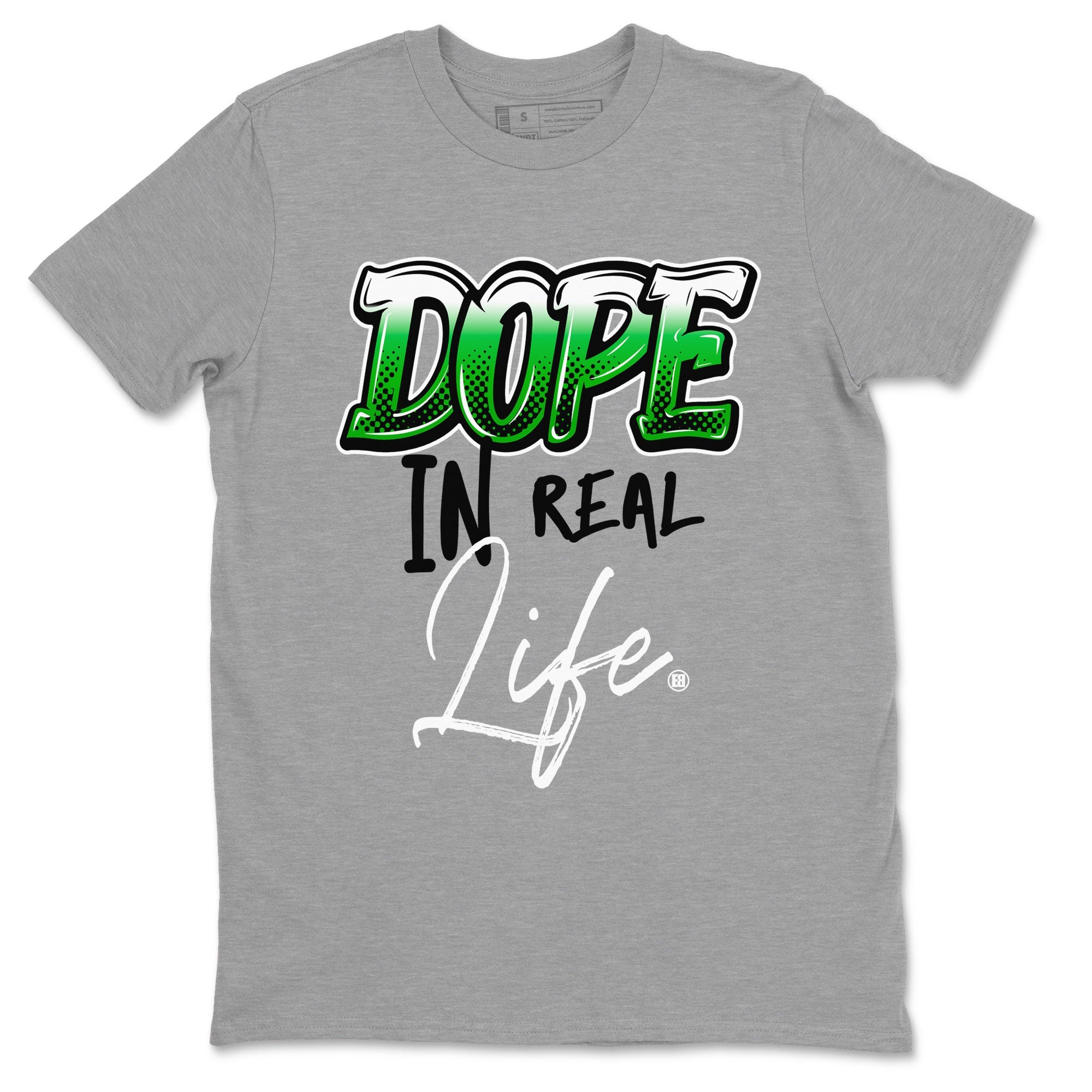 Jordan 5 Retro Lucky Green shirt to match jordans Dope In Real Life sneaker tees 5s Lucky Green Drip Gear Zone unisex cotton Heather Grey 2 crew neck shirt