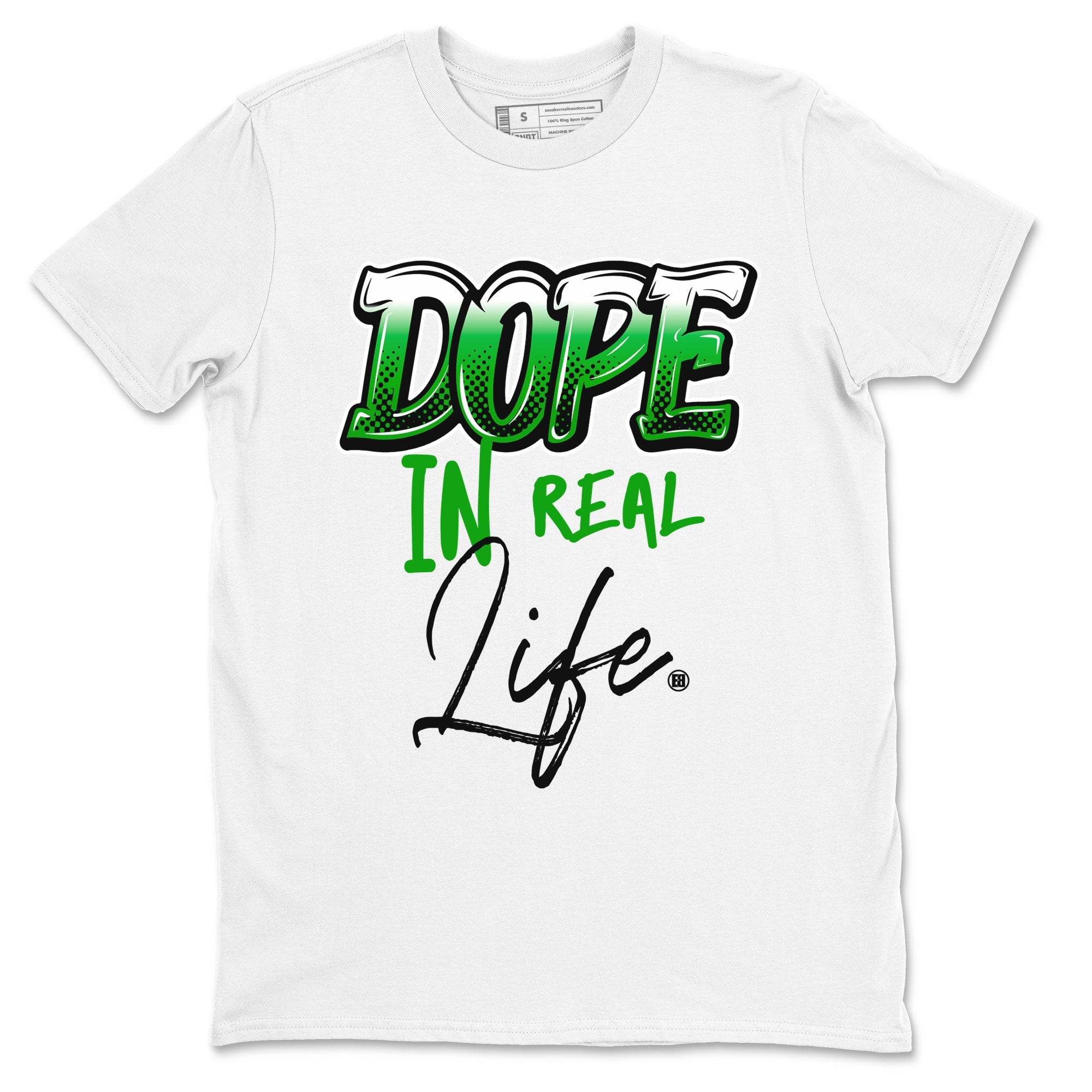 Jordan 5 Retro Lucky Green shirt to match jordans Dope In Real Life sneaker tees 5s Lucky Green Drip Gear Zone unisex cotton White 2 crew neck shirt