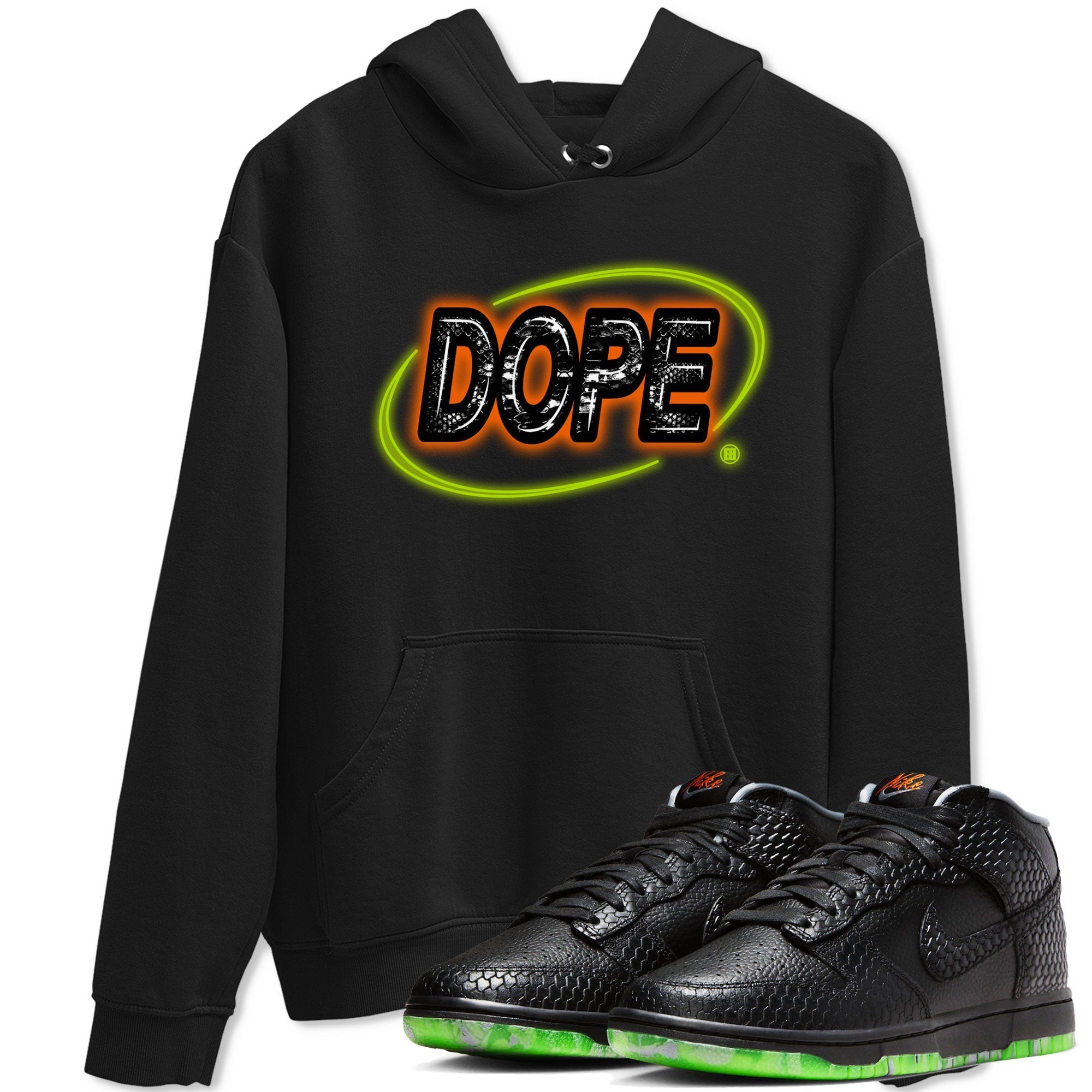 Nike Dunk Mid Halloween shirt to match jordans Dope Neon Sign sneaker tees Dunk Mid Halloween Drip Gear Zone Unisex Black 1 T-Shirt