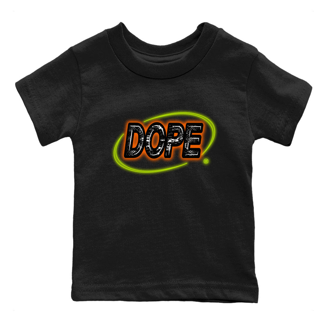 Nike Dunk Mid Halloween shirt to match jordans Dope Neon Sign sneaker tees Dunk Mid Halloween Drip Gear Zone Baby Toddler Black 2 T-Shirt