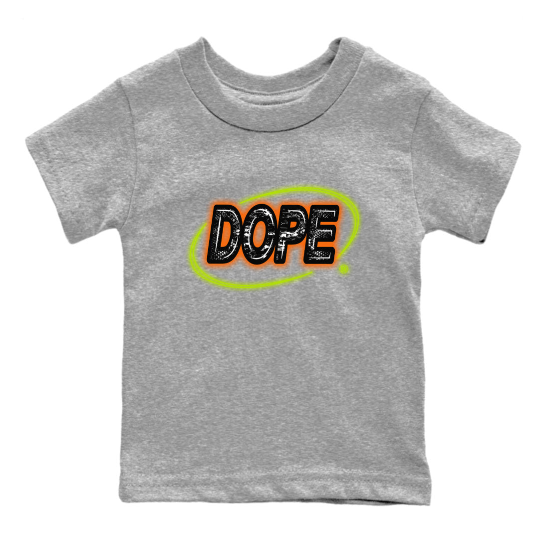 Nike Dunk Mid Halloween shirt to match jordans Dope Neon Sign sneaker tees Dunk Mid Halloween Drip Gear Zone Baby Toddler Heather Grey 2 T-Shirt
