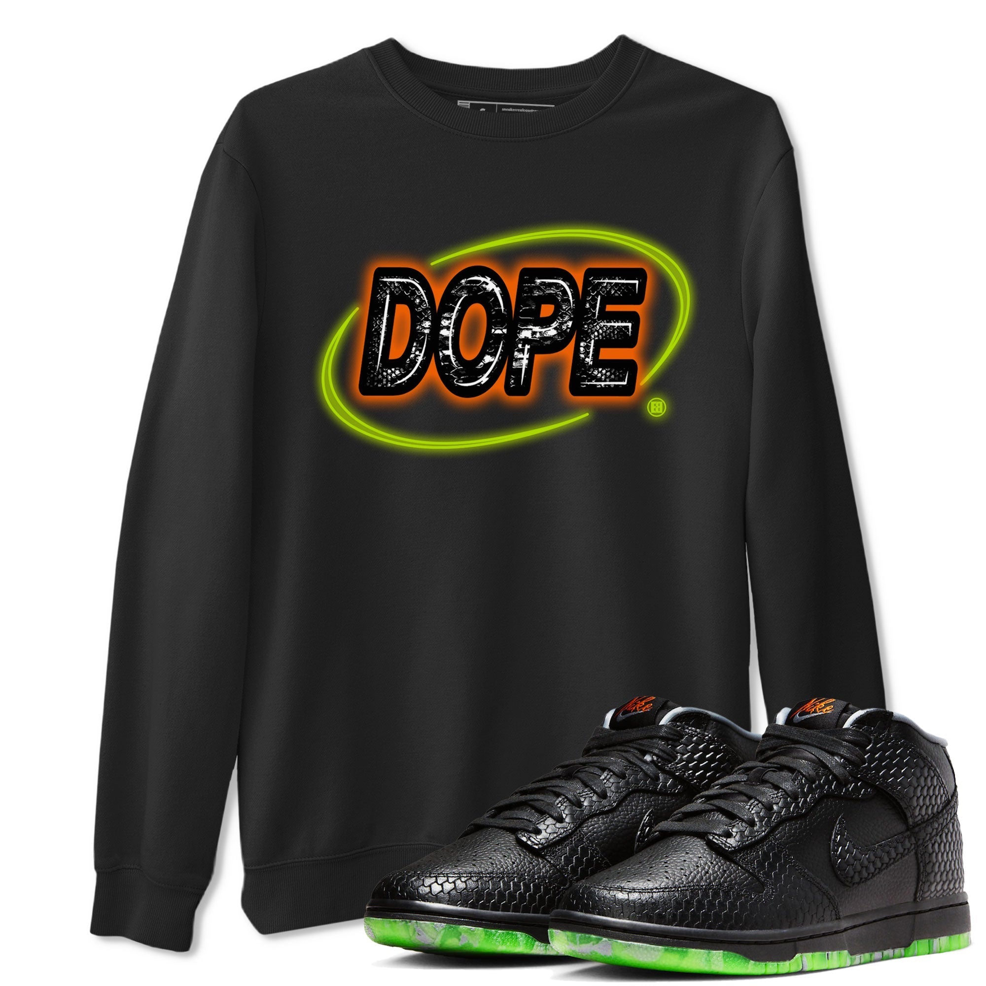 Nike Dunk Mid Halloween shirt to match jordans Dope Neon Sign sneaker tees Dunk Mid Halloween Drip Gear Zone Unisex Black 1 T-Shirt
