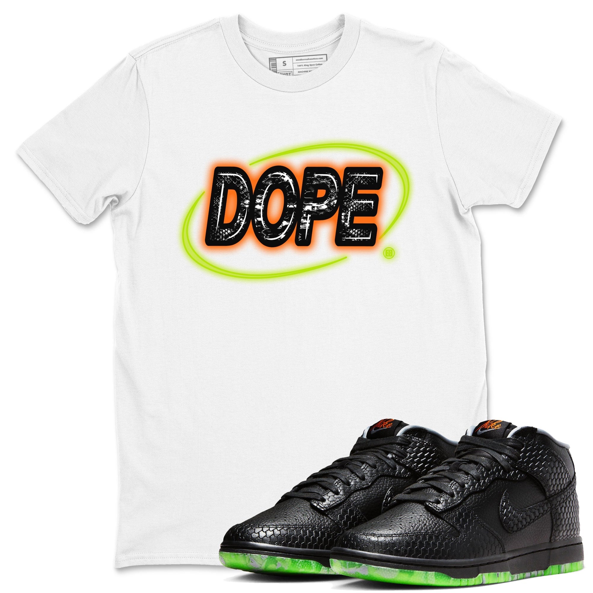 Nike Dunk Mid Halloween shirt to match jordans Dope Neon Sign sneaker tees Dunk Mid Halloween Drip Gear Zone Unisex White 1 T-Shirt