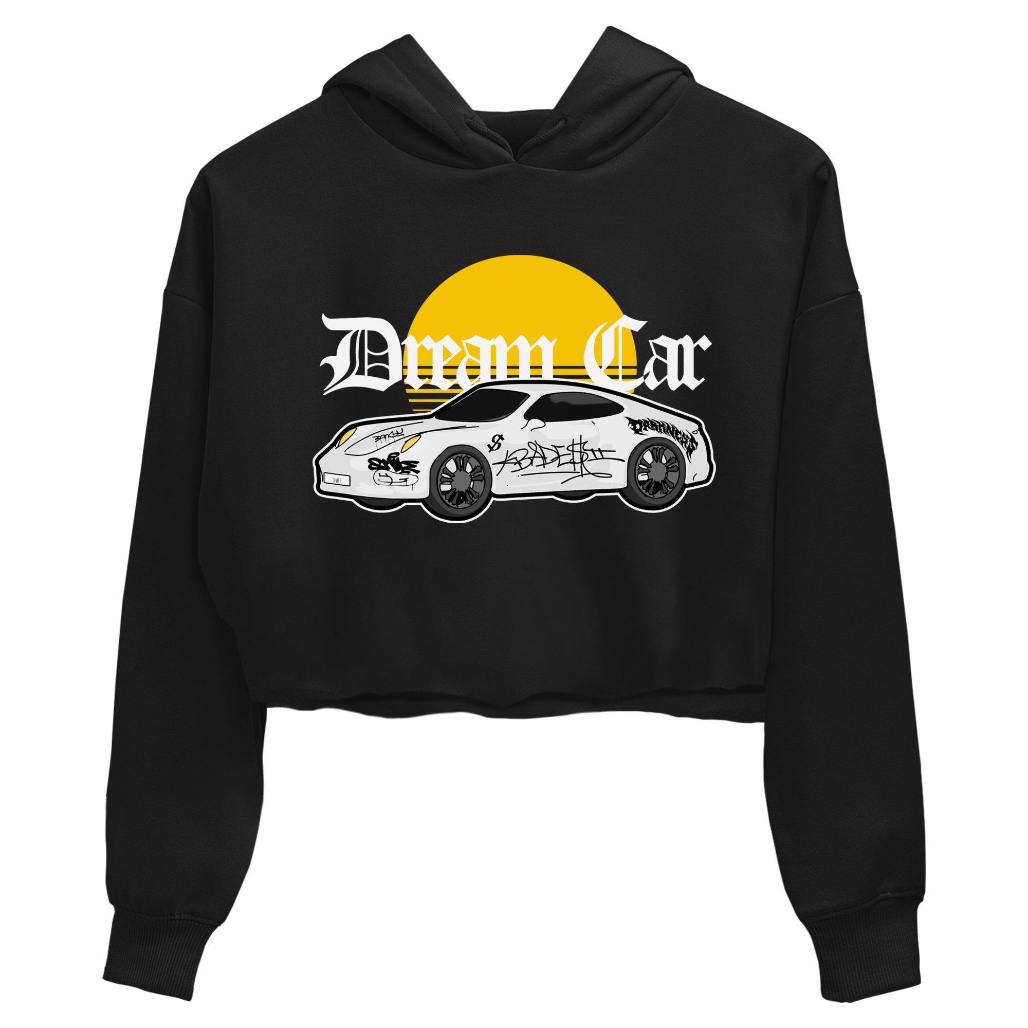 Air Jordan 1 Yellow Ochre shirt to match jordans Dream Car sneaker tees streetwear brand AJ1 Yellow Ochre Drip Gear Zone Brand Black 2 crop length shirt