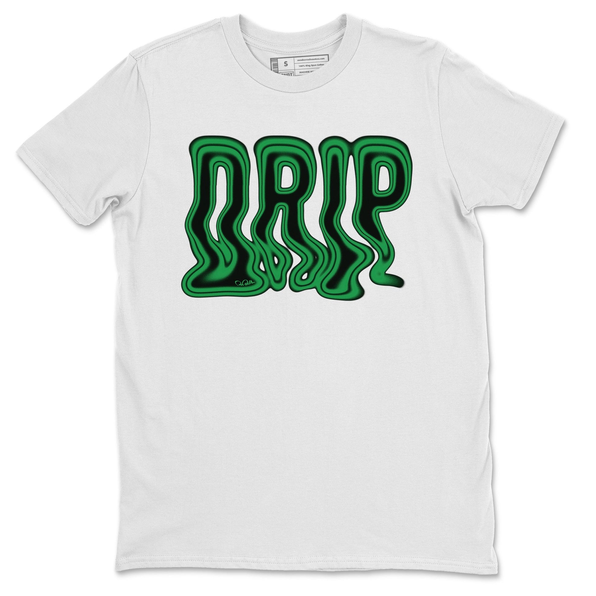 Air Jordan 1 Celtics Sneaker Tees Drip Gear Zone Drip Sneaker Tees AJ1 High OG Lucky Green Shirt Unisex Shirts White 2