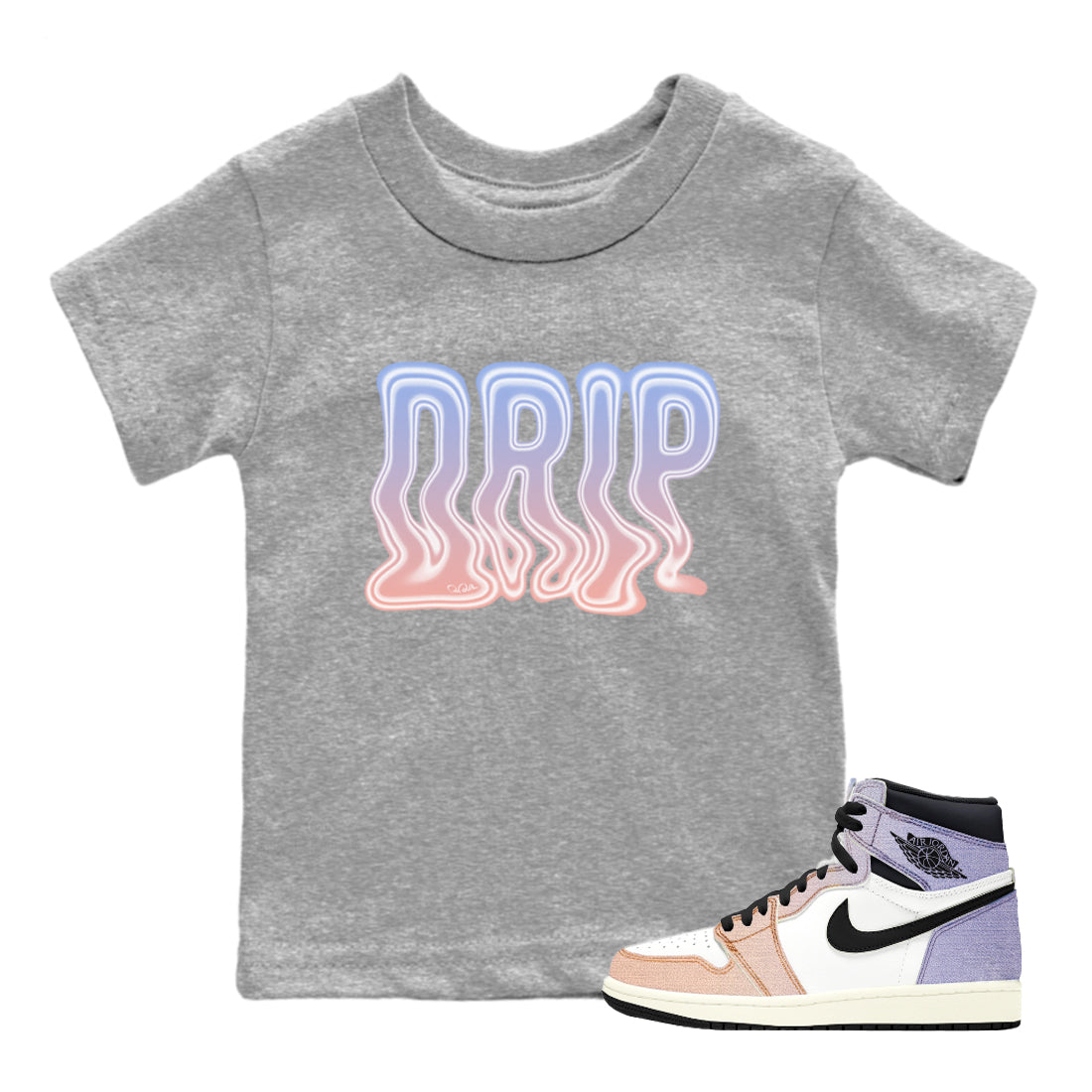 Air Jordan 1 Skyline Drip Baby and Kids Sneaker Tees Air Jordan 1 Skyline Kids Sneaker Tees Size Chart