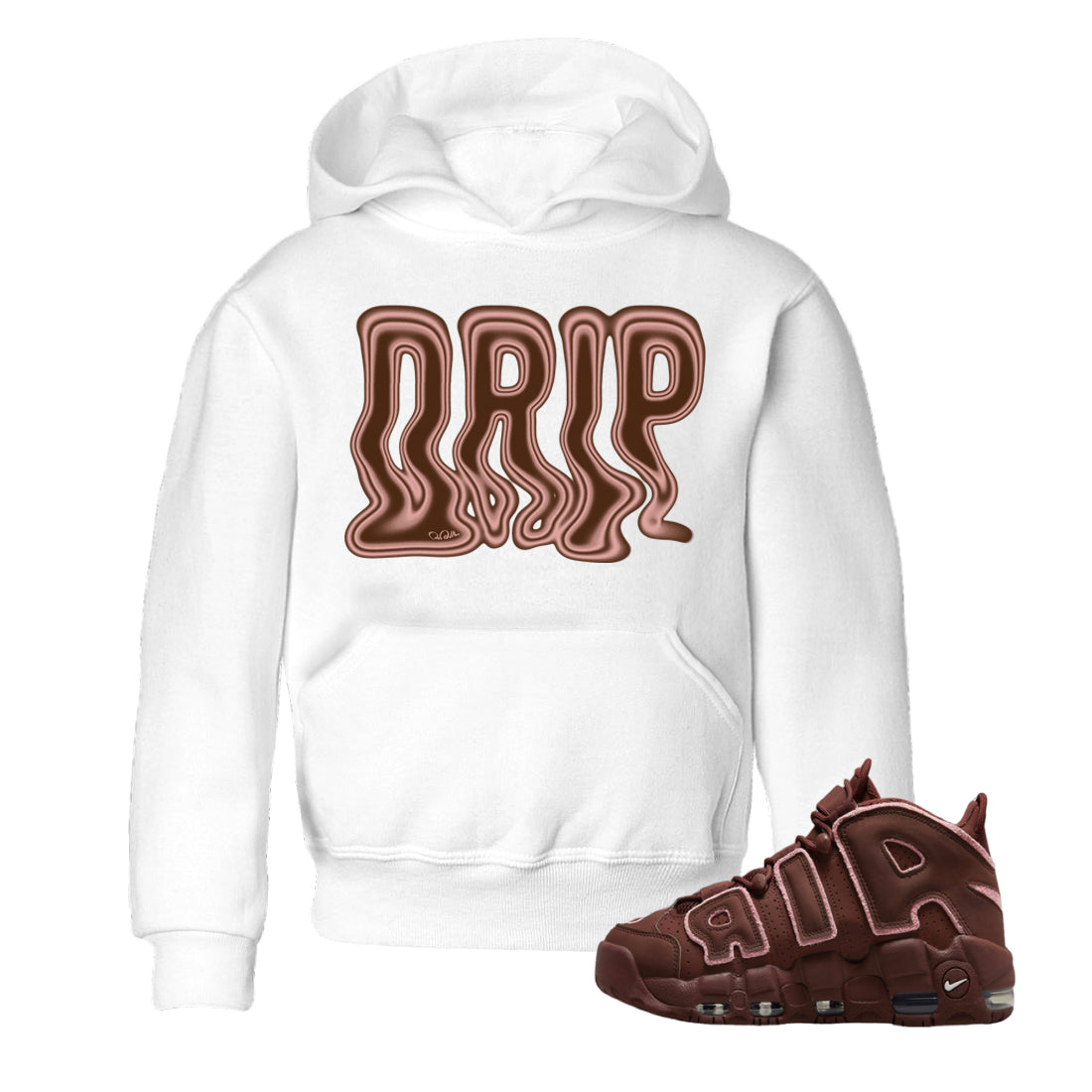 Air More Uptempo Valentines Day Sneaker Tees Drip Gear Zone Drip Sneaker Tees Nike Uptempo Valentines Day Shirt Kids Shirts White 1
