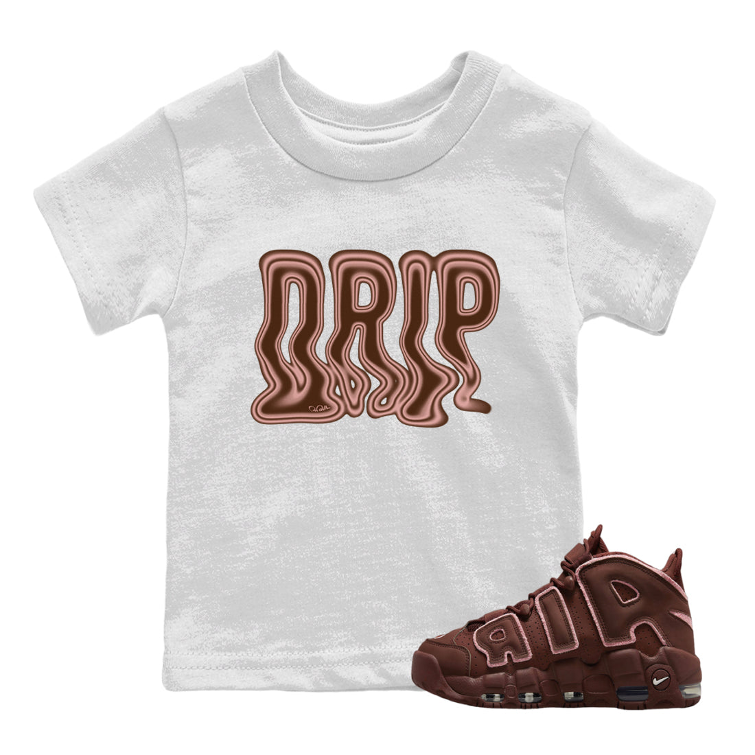 Air More Uptempo Valentines Day Sneaker Tees Drip Gear Zone Drip Sneaker Tees Nike Uptempo Valentines Day Shirt Kids Shirts White 1
