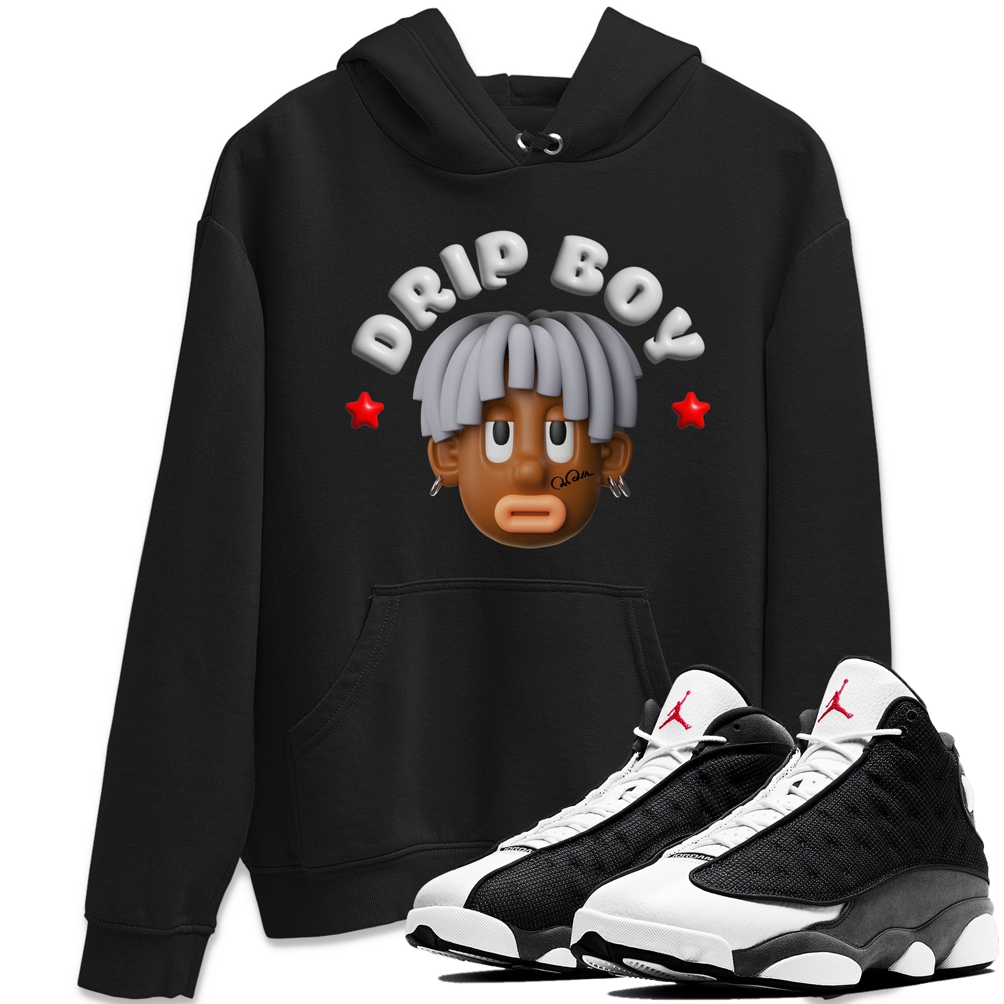 Air Jordan 13 Black Flint Drip Boy Unisex Shirts Drip Gear Zone