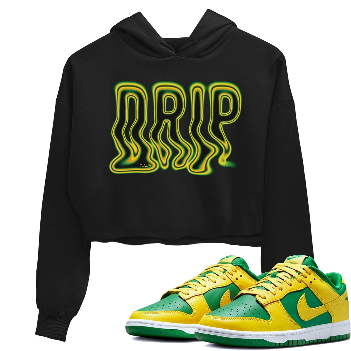 Dunk Reverse Brazil Sneaker Match Tees Drip Typo Sneaker Tees Dunk Reverse Brazil Jordan to match sneaker T-Shirt Women's Shirts