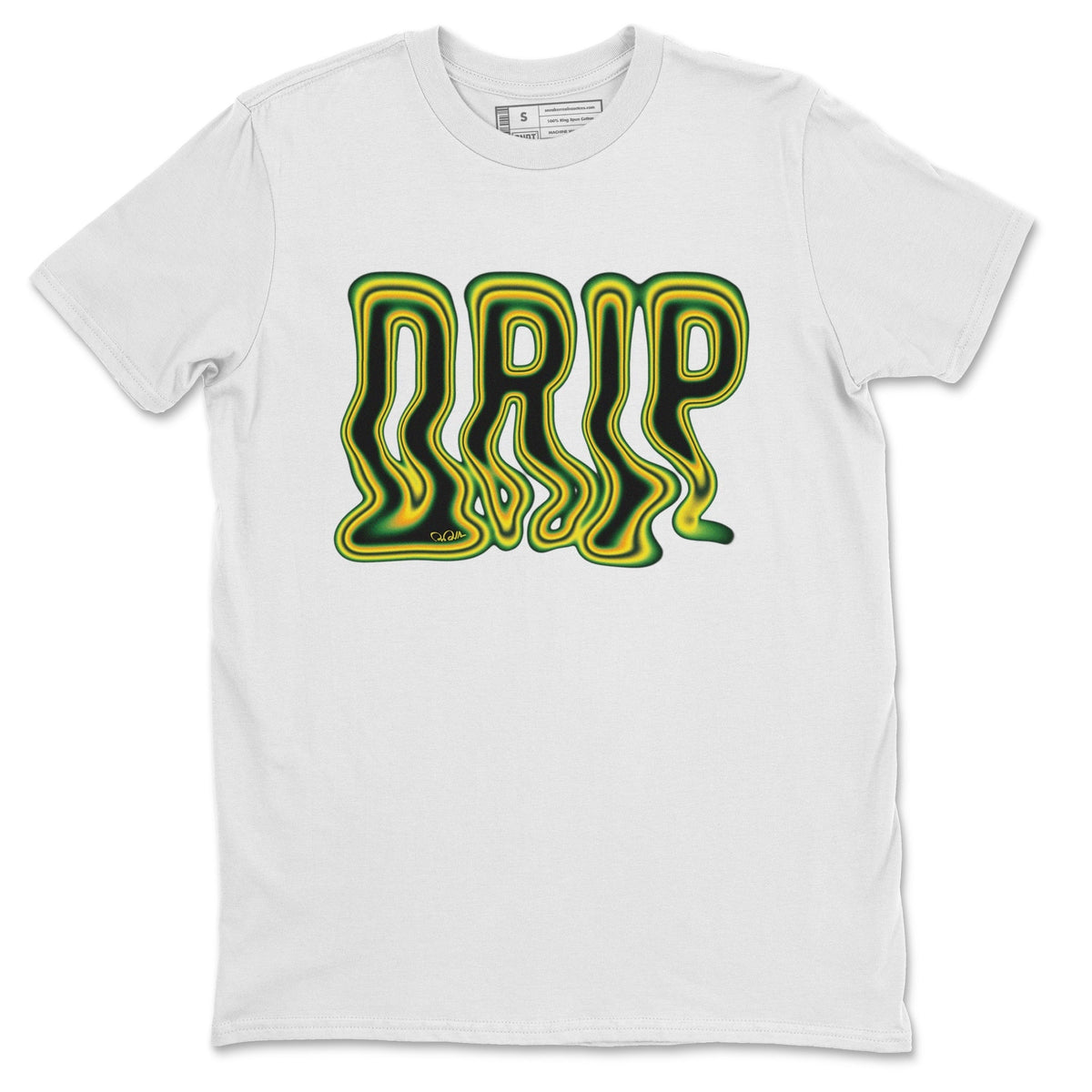 Dunk Reverse Brazil Sneaker Match Tees Drip Typo Sneaker Tees Dunk Reverse Brazil Jordan to match sneaker T-Shirt Crew Neck Shirts