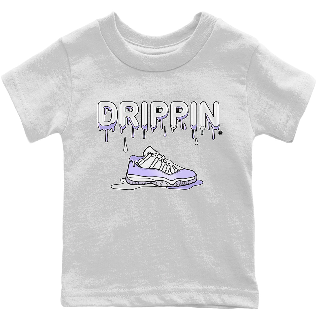 Jordan 11 Pure Violet Sneaker Matching T-Shirt Drippin Kicks Sneaker Tees Jordan 11 Pure Violet Sneaker Release Tees Kids Shirts