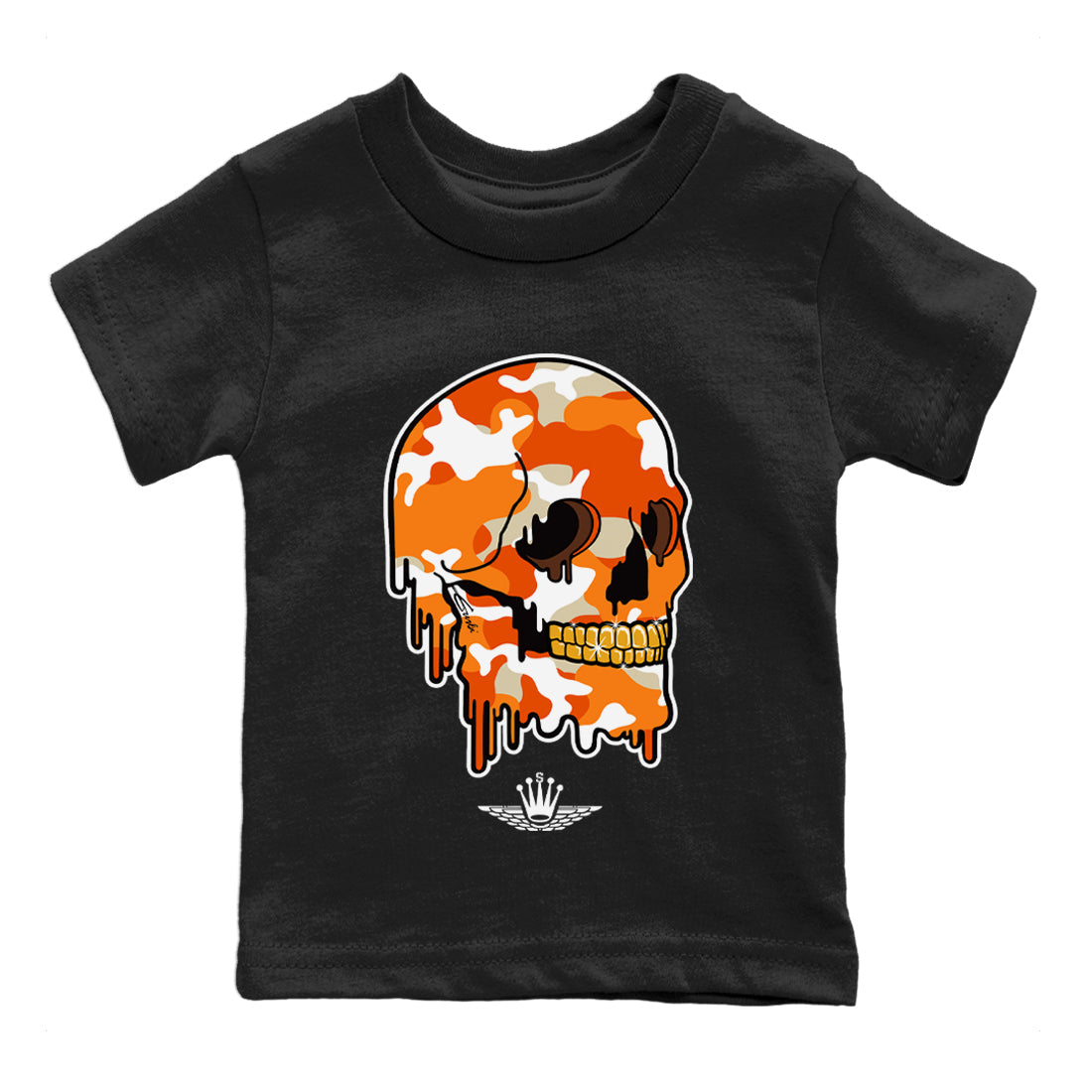Jordan 1 Starfish Sneaker Matching T-Shirt Dripping Camo Skull Sneaker Tees Jordan 1 Starfish Sneaker Release Tees Kids Shirts