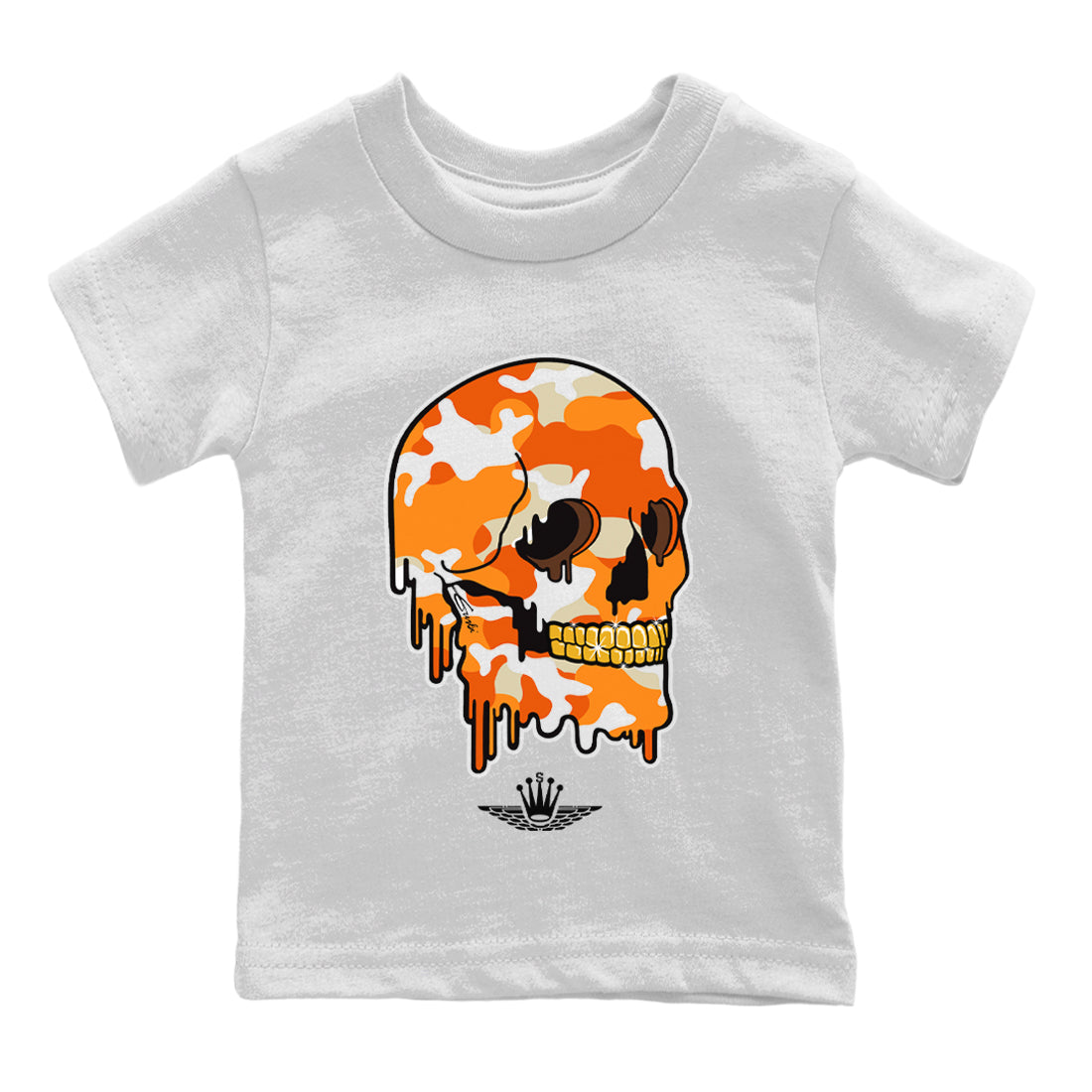 Jordan 1 Starfish Sneaker Matching T-Shirt Dripping Camo Skull Sneaker Tees Jordan 1 Starfish Sneaker Release Tees Kids Shirts