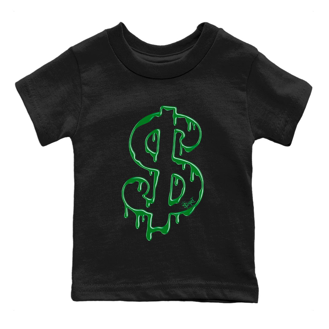 Air Jordan 1 Celtics Sneaker Match Tees Dripping Dollar Streetwear Sneaker Shirt Air Jordan 1 High OG Celtics Sneaker Release Tees Kids Shirts Black 2