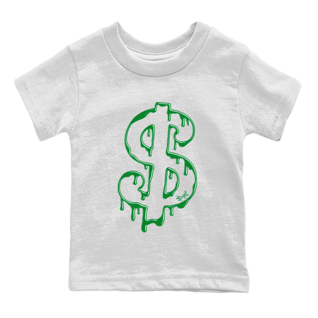 Air Jordan 1 Celtics Sneaker Match Tees Dripping Dollar Streetwear Sneaker Shirt Air Jordan 1 High OG Celtics Sneaker Release Tees Kids Shirts White 2