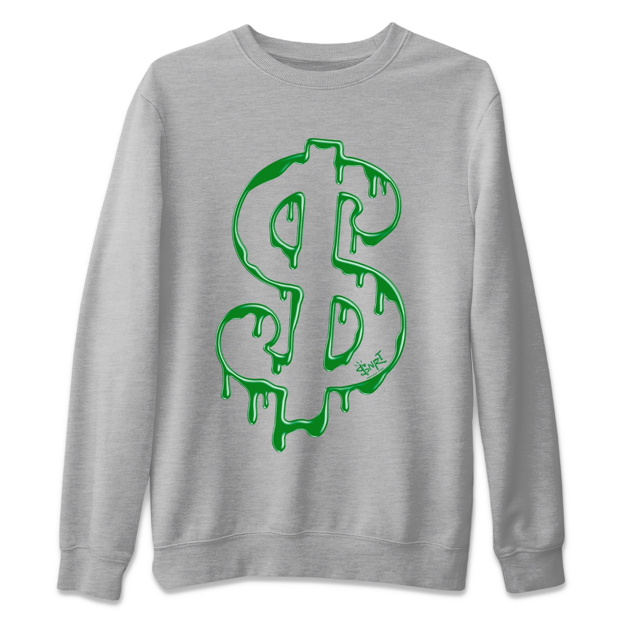 Air Jordan 1 Celtics Sneaker Match Tees Dripping Dollar Streetwear Sneaker Shirt Air Jordan 1 High OG Celtics Sneaker Release Tees Unisex Shirts Heather Grey 2