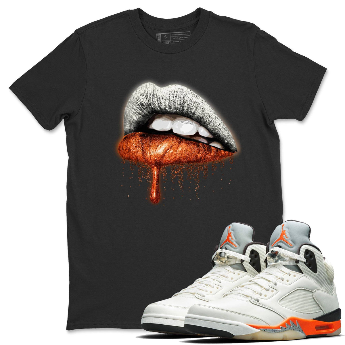 Jordan 5 Shattered Backboard Shirt To Match Jordans Dripping Lip Sneaker Tees Jordan 5 Shattered Backboard Drip Gear Zone Sneaker Matching Clothing Unisex Shirts