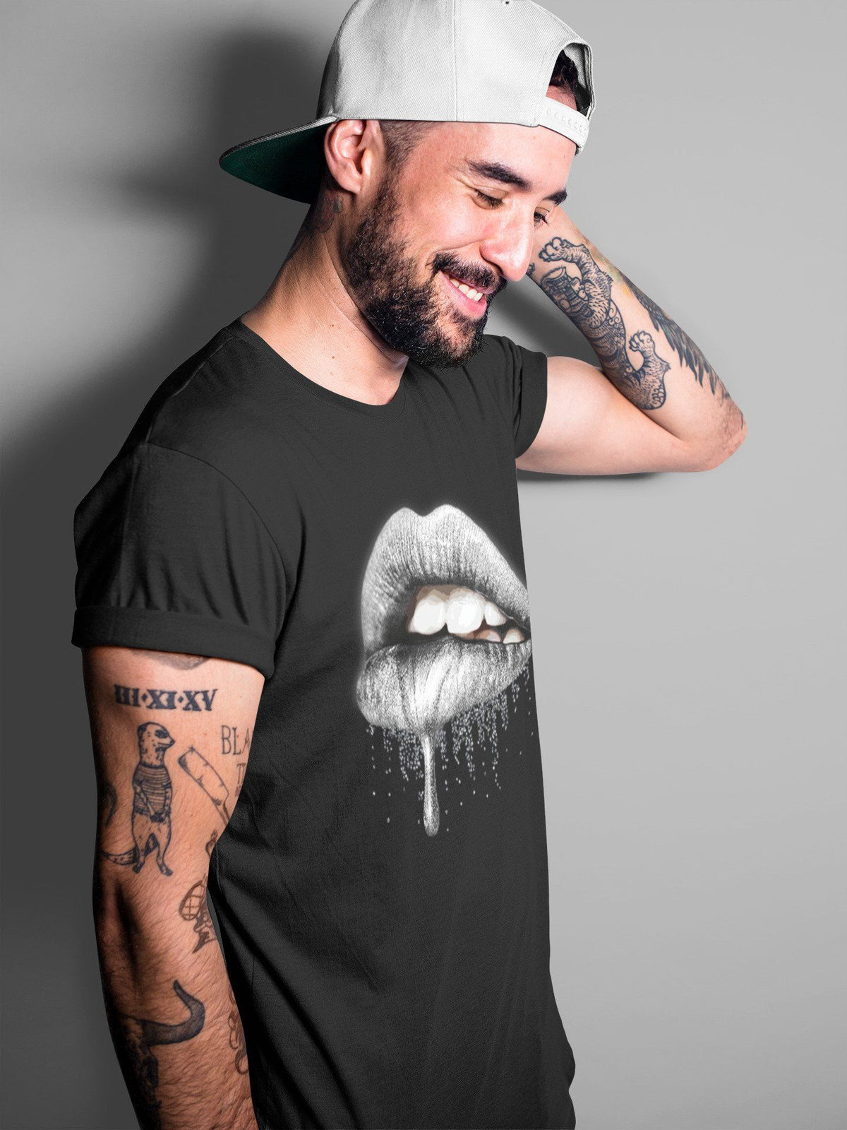 Jordan 1 Neutral Grey Shirt To Match Jordans Dripping Lips Sneaker Tees Jordan 1 Neutral Grey Drip Gear Zone Sneaker Matching Clothing Unisex Shirts