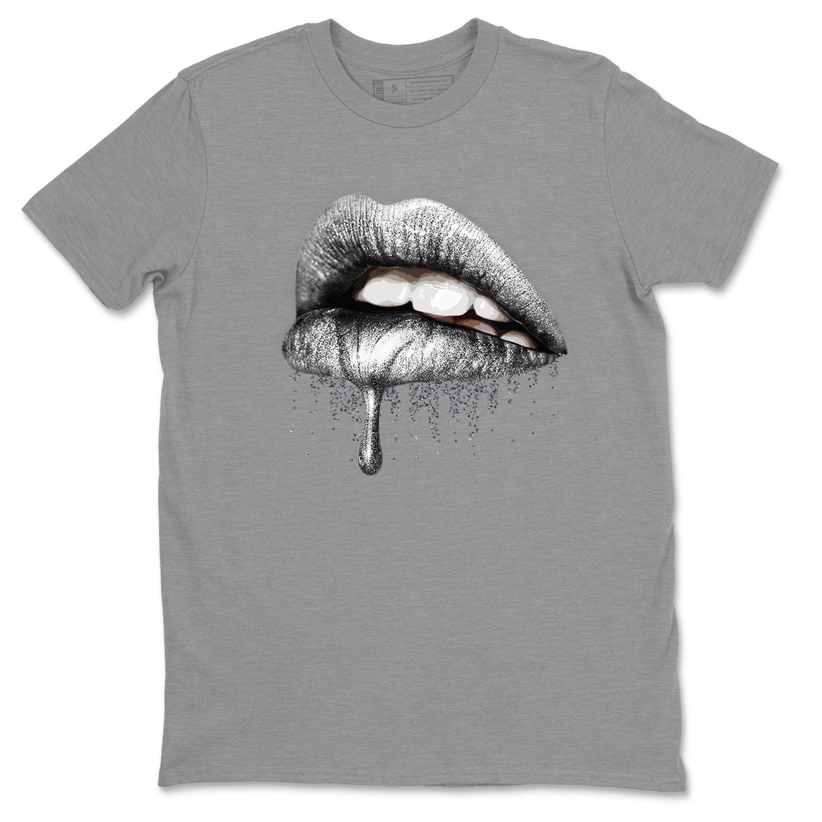 Jordan 1 Neutral Grey Shirt To Match Jordans Dripping Lips Sneaker Tees Jordan 1 Neutral Grey Drip Gear Zone Sneaker Matching Clothing Unisex Shirts