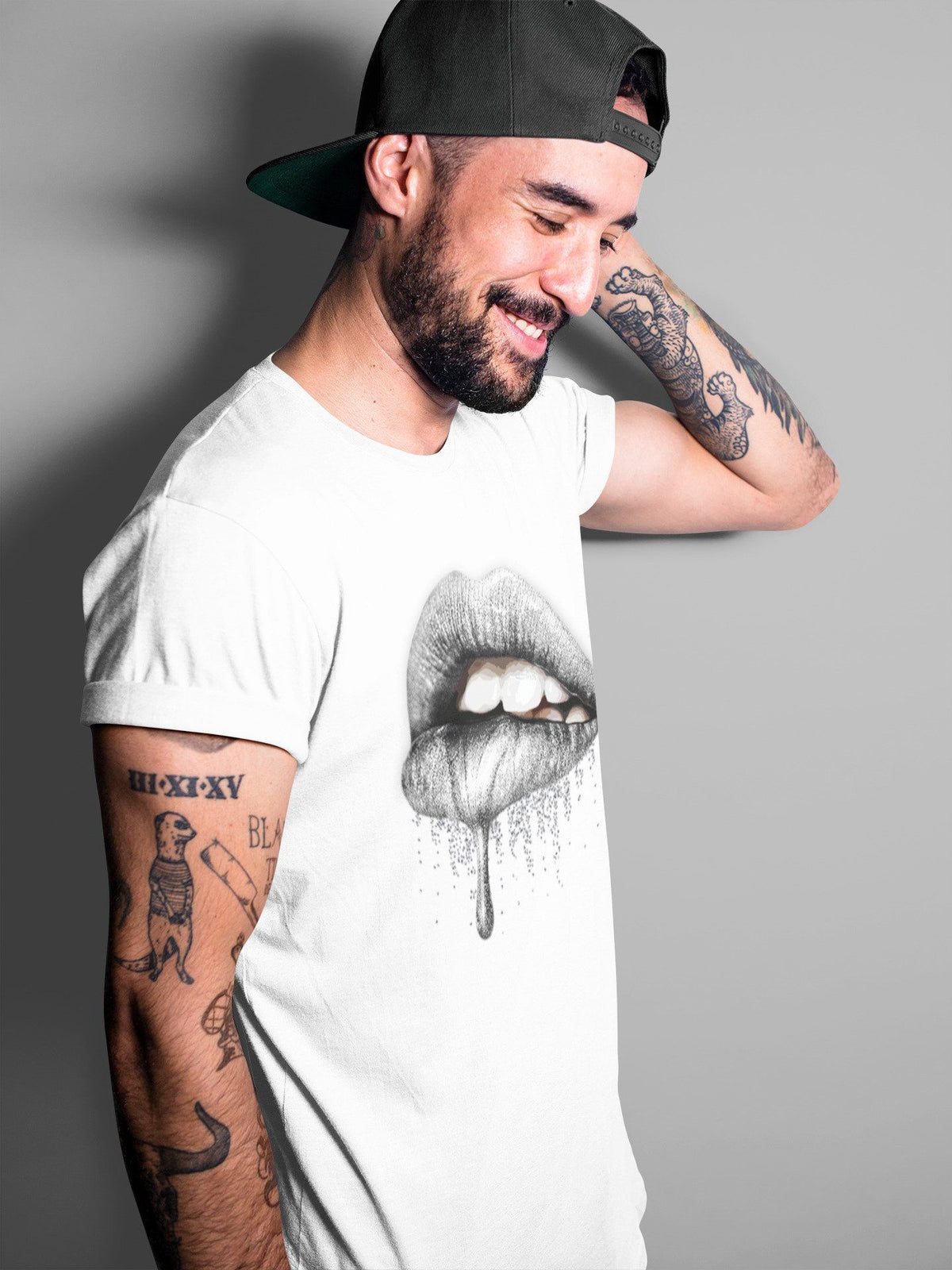 Jordan 1 Neutral Grey Shirt To Match Jordans Dripping Lips Sneaker Tees Jordan 1 Neutral Grey Drip Gear Zone Sneaker Matching Clothing Unisex Shirts