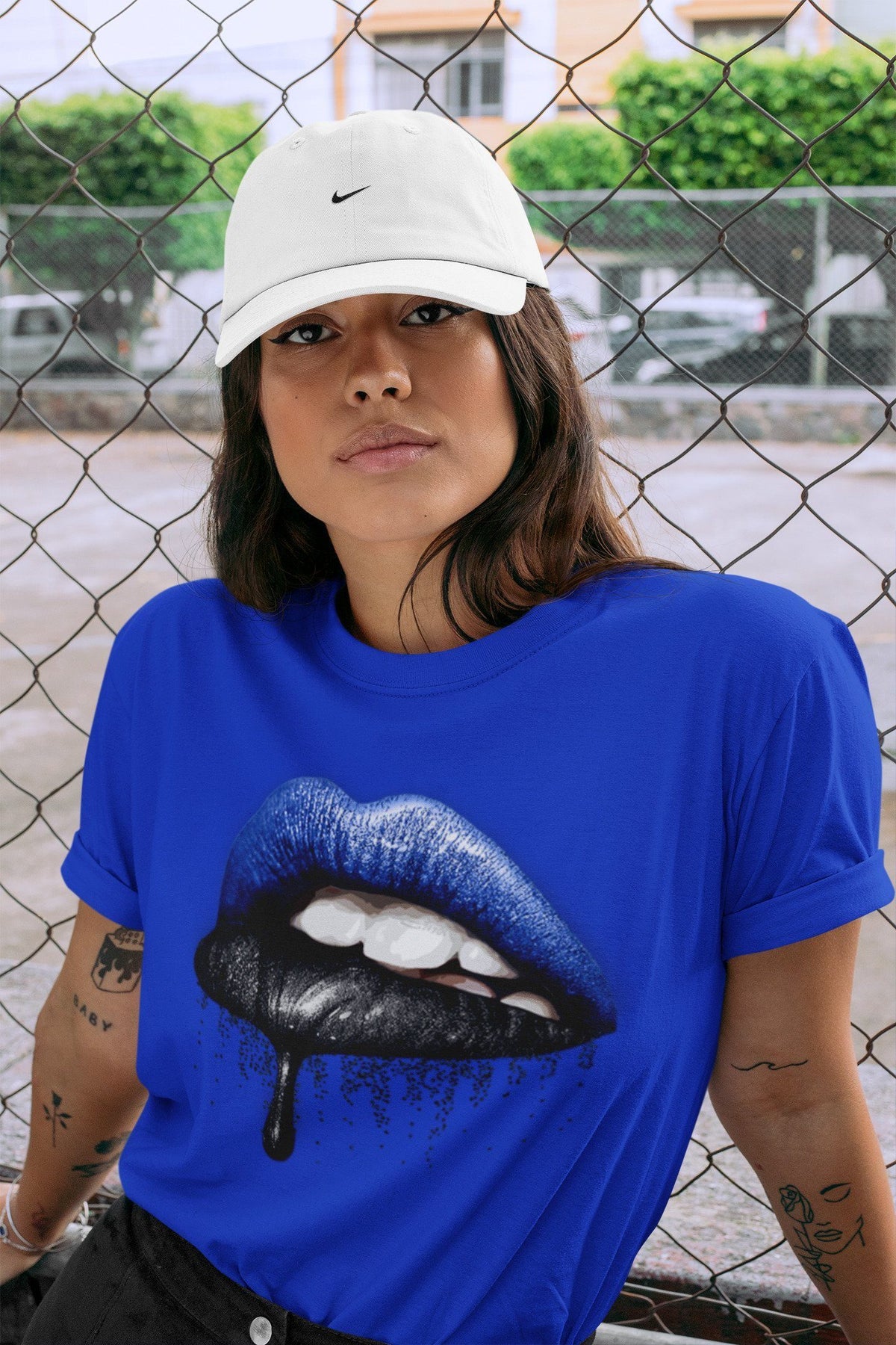 Jordan 1 Royal Black Shirt To Match Jordans Dripping Lips Sneaker Tees Jordan 1 Royal Black Drip Gear Zone Sneaker Matching Clothing Unisex Shirts