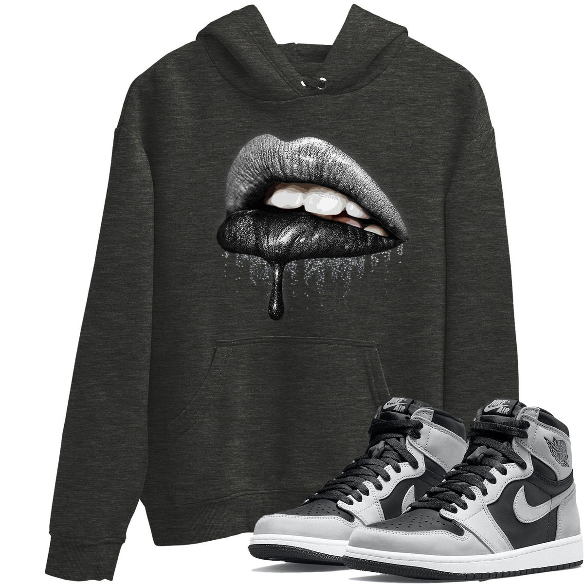 Jordan 1 Shadow 2.0 Shirt To Match Jordans Dripping Lips Sneaker Tees Jordan 1 Shadow 2.0 Drip Gear Zone Sneaker Matching Clothing Unisex Shirts