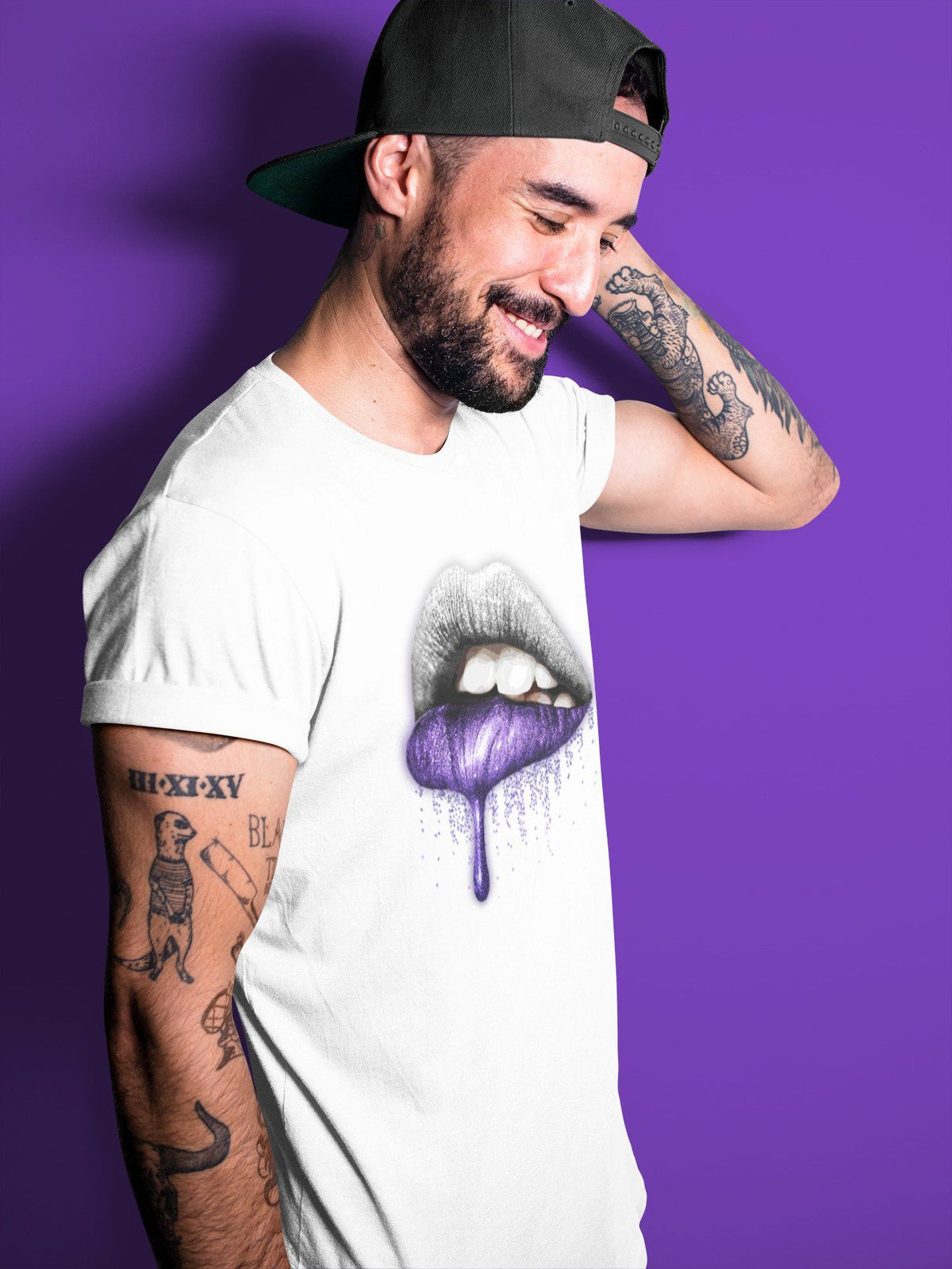 Jordan 1 WMNS Court Purple Shirt To Match Jordans Dripping Lips Sneaker Tees Jordan 1 WMNS Court Purple Drip Gear Zone Sneaker Matching Clothing Unisex Shirts
