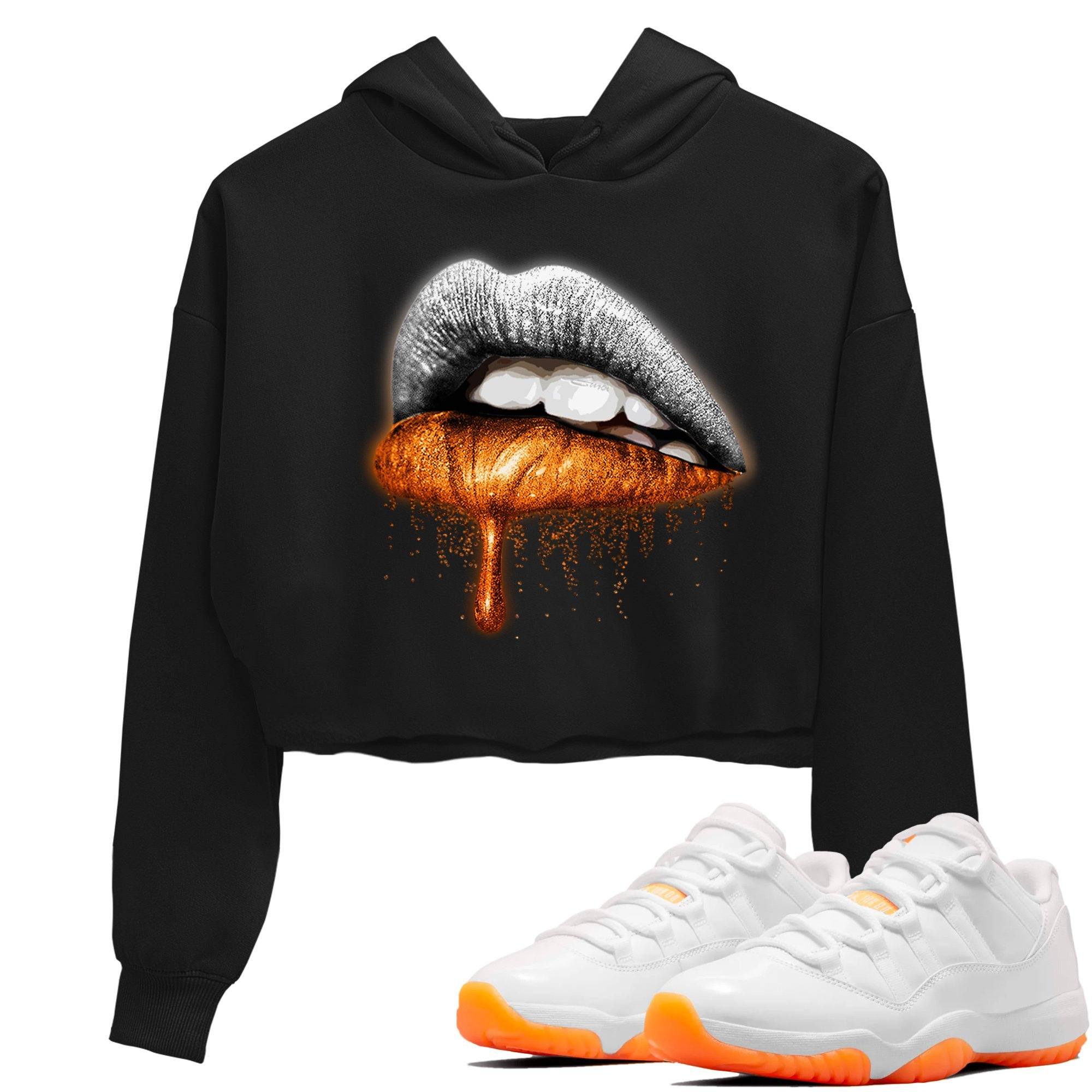Jordan 11 Citrus Sneaker Matching T-Shirt Dripping Lips Sneaker Tees Jordan 11 Citrus Sneaker Release Tees Women's Shirts