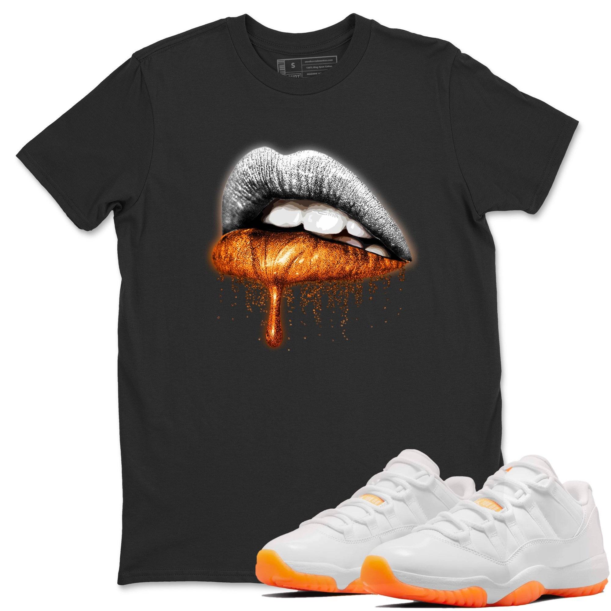 Jordan 11 Citrus Shirt To Match Jordans Dripping Lips Sneaker Tees Jordan 11 Citrus Drip Gear Zone Sneaker Matching Clothing Unisex Shirts
